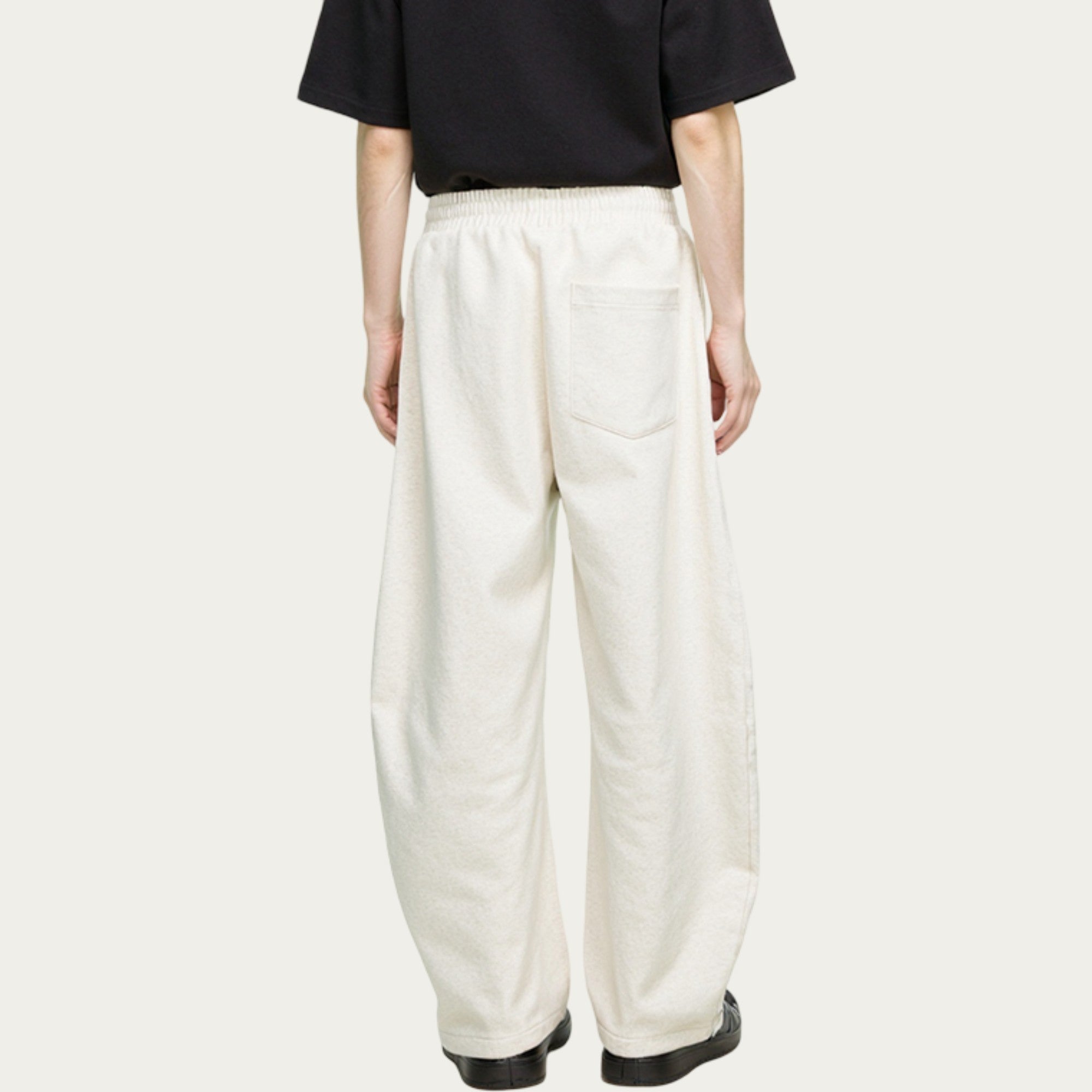 Anna-Kaci Men's Wide Leg Drawstring Pants with Relaxed Fit and Soft Structured Fabric