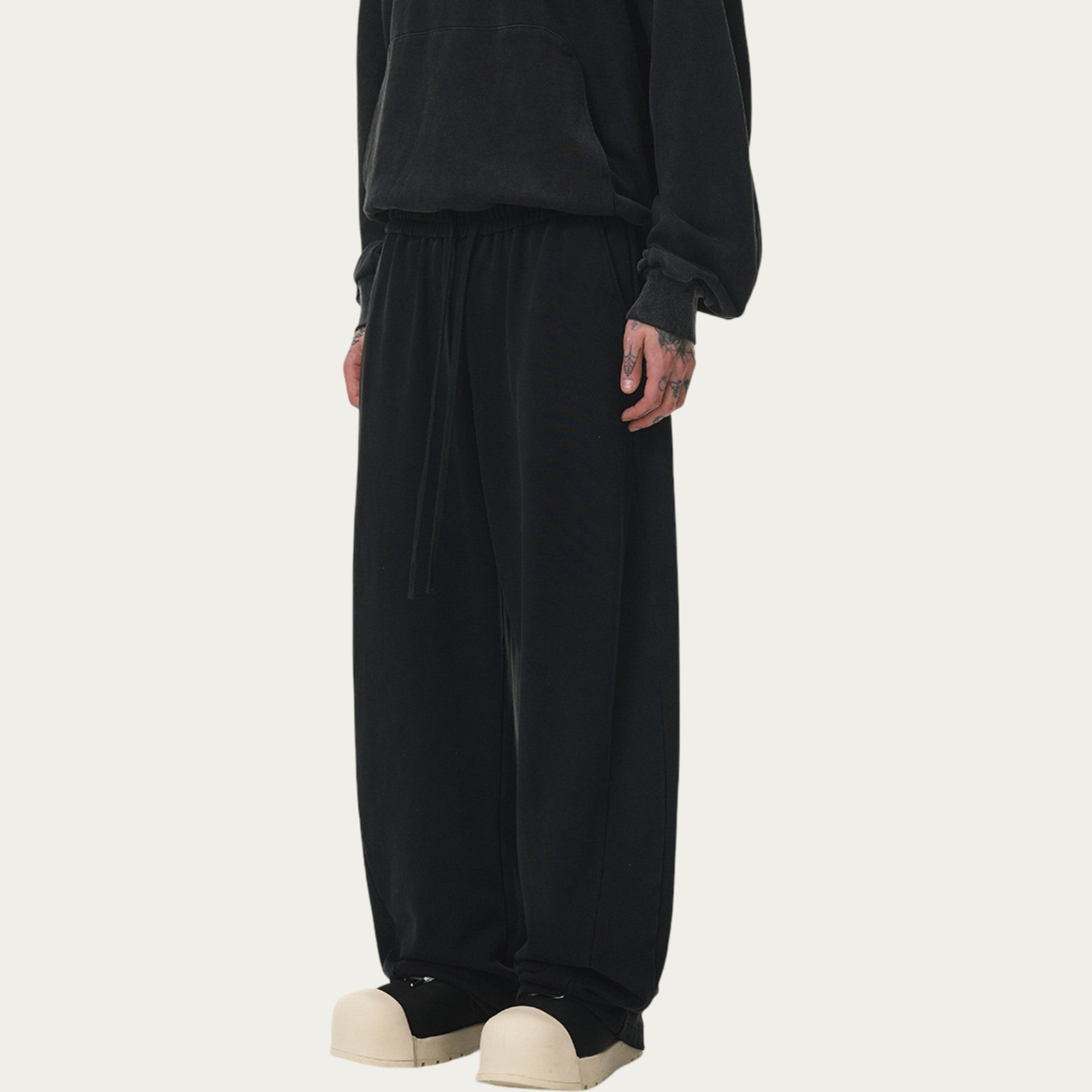 Anna-Kaci Men's Relaxed Fit Sweatpants with Elastic Waistband and Adjustable Drawstring