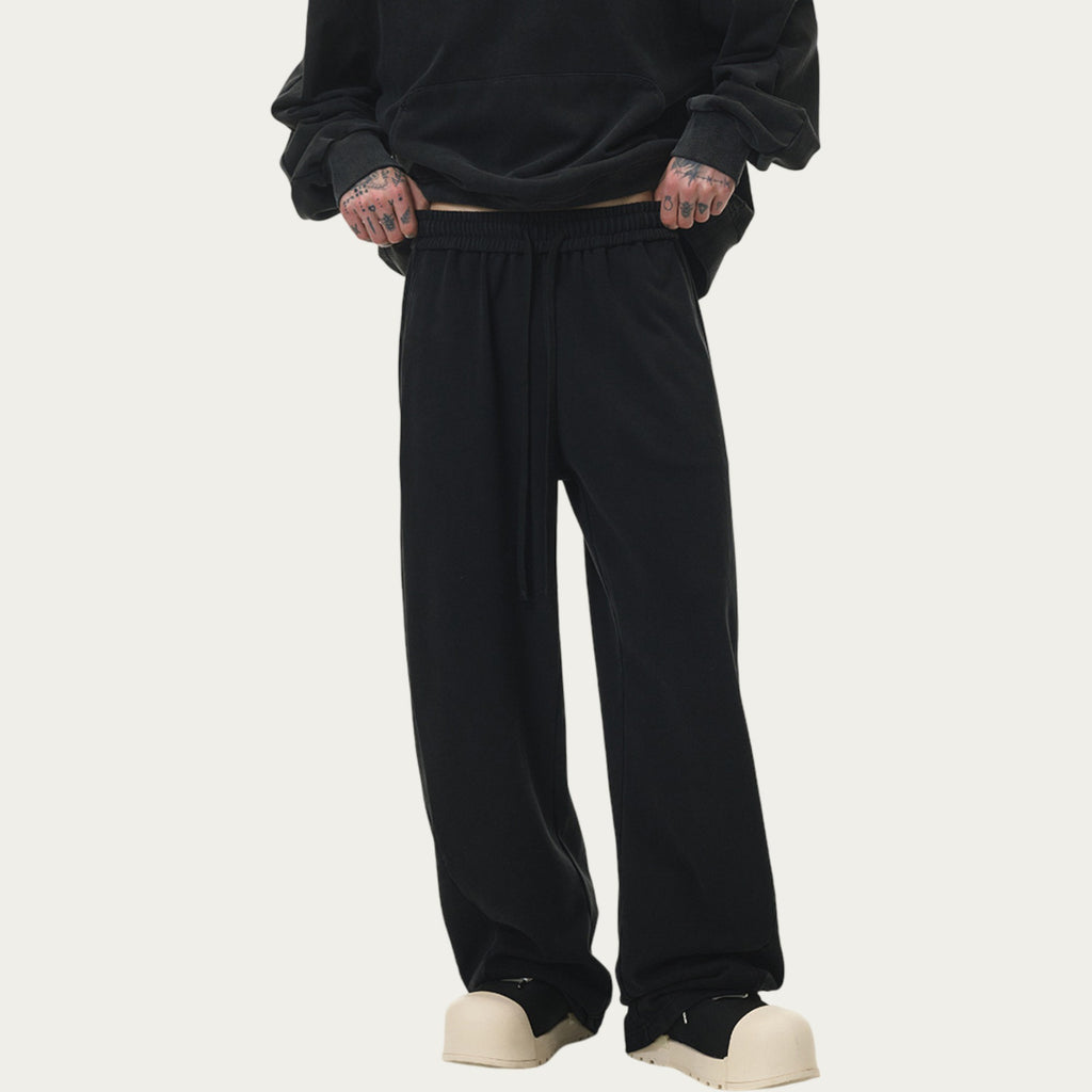Anna-Kaci Men's Relaxed Fit Sweatpants with Elastic Waistband and Adjustable Drawstring