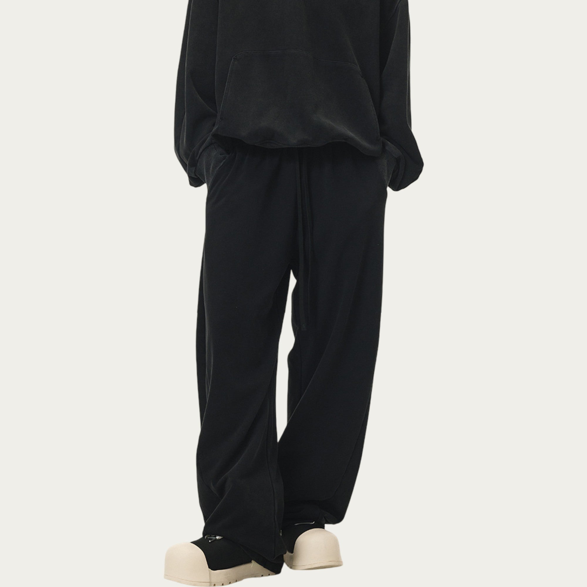 Anna-Kaci Men's Relaxed Fit Sweatpants with Elastic Waistband and Adjustable Drawstring