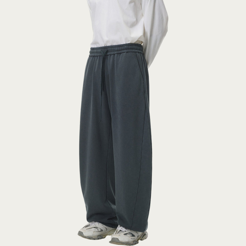 Anna-Kaci Men's Relaxed Fit Sweatpants with Elastic Waistband and Adjustable Drawstring