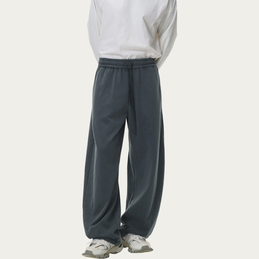 Anna-Kaci Men's Relaxed Fit Sweatpants with Elastic Waistband and Adjustable Drawstring