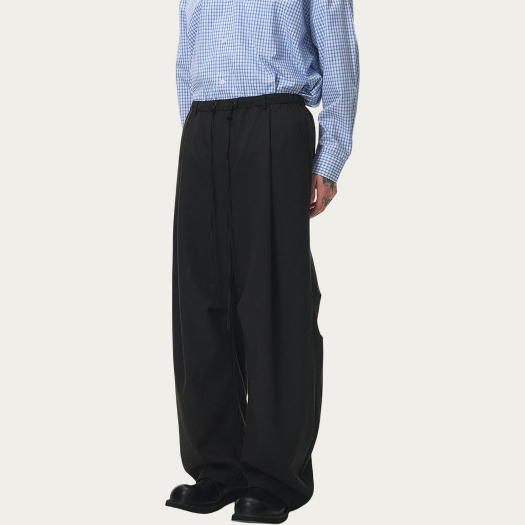 Anna-Kaci Men's Relaxed Fit Drawstring Pants with Elastic Waist and Straight Leg