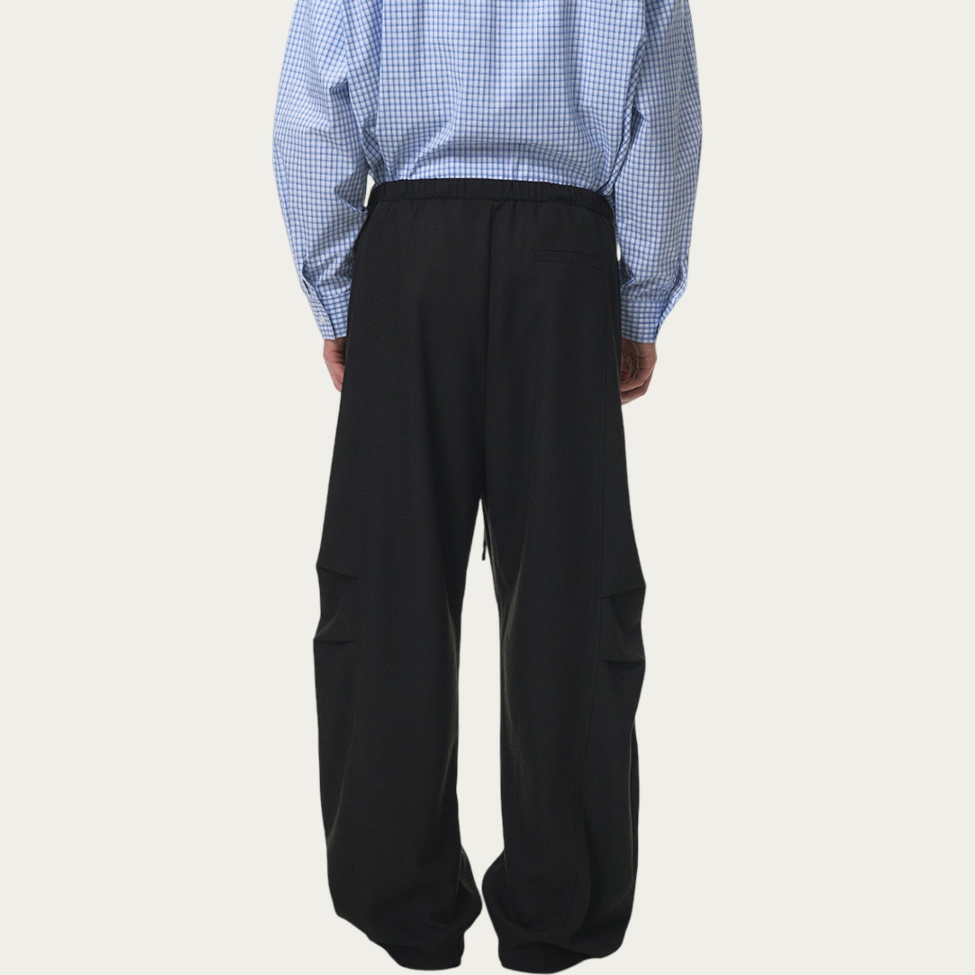 Anna-Kaci Men's Relaxed Fit Drawstring Pants with Elastic Waist and Straight Leg