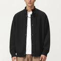Anna-Kaci Men's Long Sleeve Button Front Knit Sweater Jacket with Mock Neck Collar and Ribbed Trim