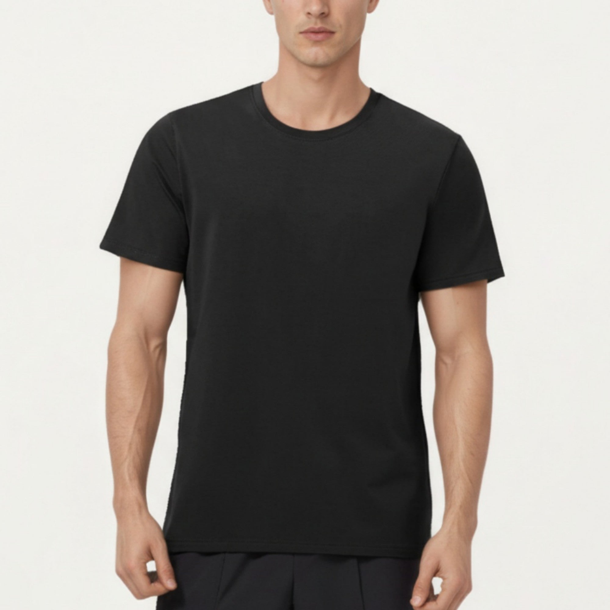 Anna-Kaci Men's Short Sleeve Performance Crewneck T-Shirt with Lightweight Stretch Fabric and Athletic Fit