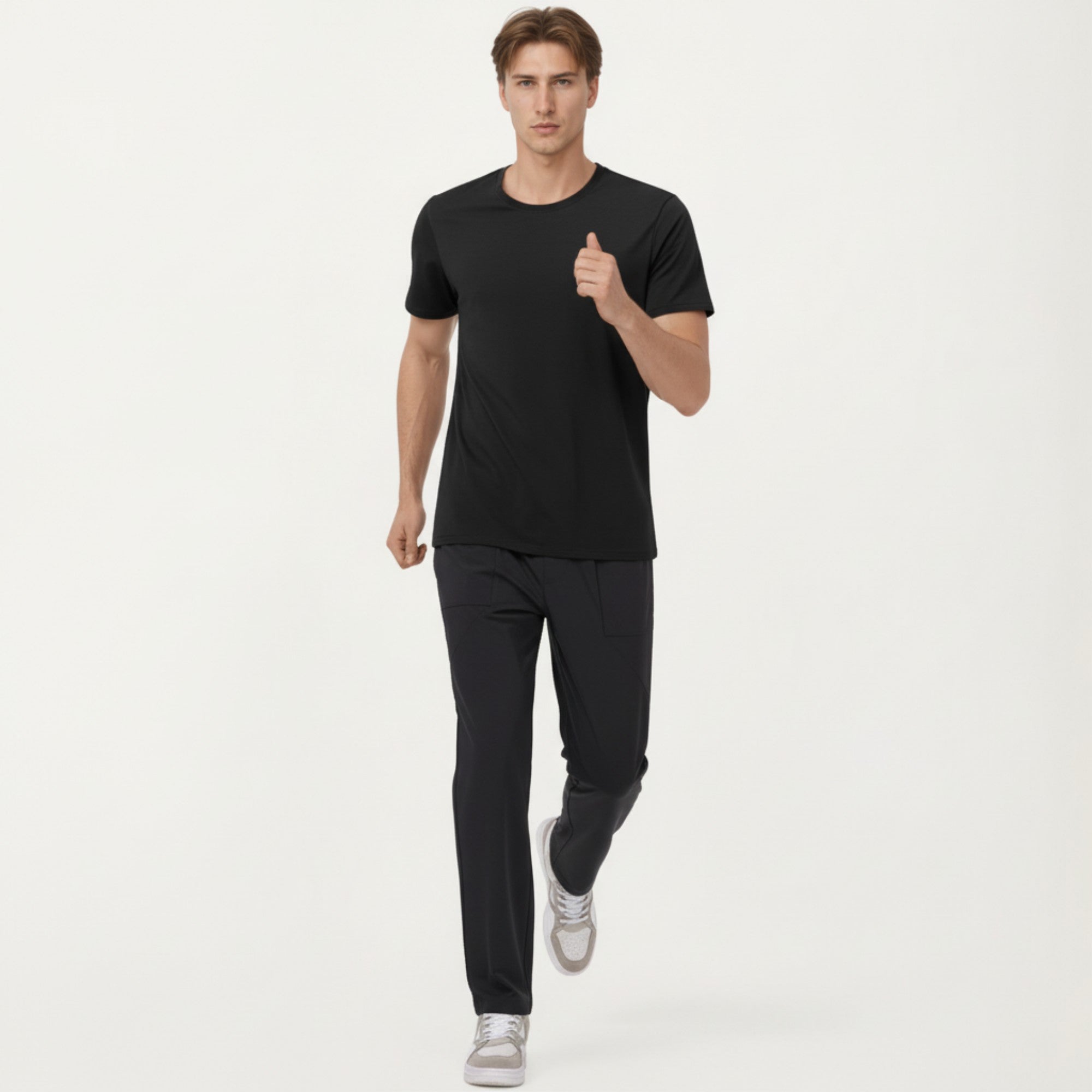 Anna-Kaci Men's Short Sleeve Performance Crewneck T-Shirt with Lightweight Stretch Fabric and Athletic Fit
