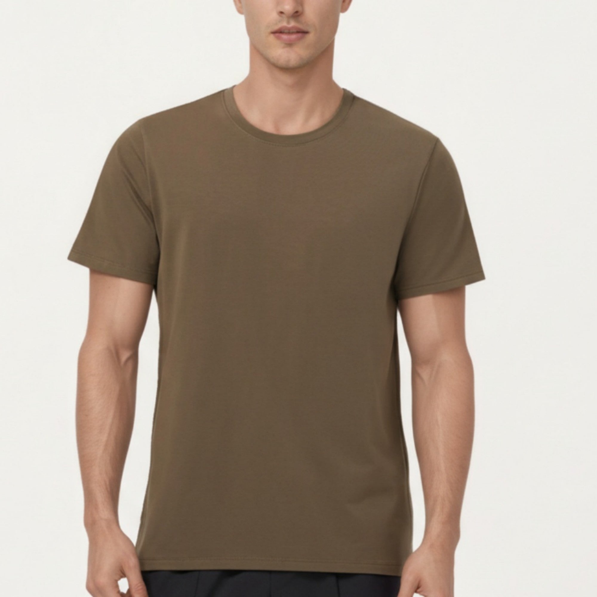 Anna-Kaci Men's Short Sleeve Performance Crewneck T-Shirt with Lightweight Stretch Fabric and Athletic Fit