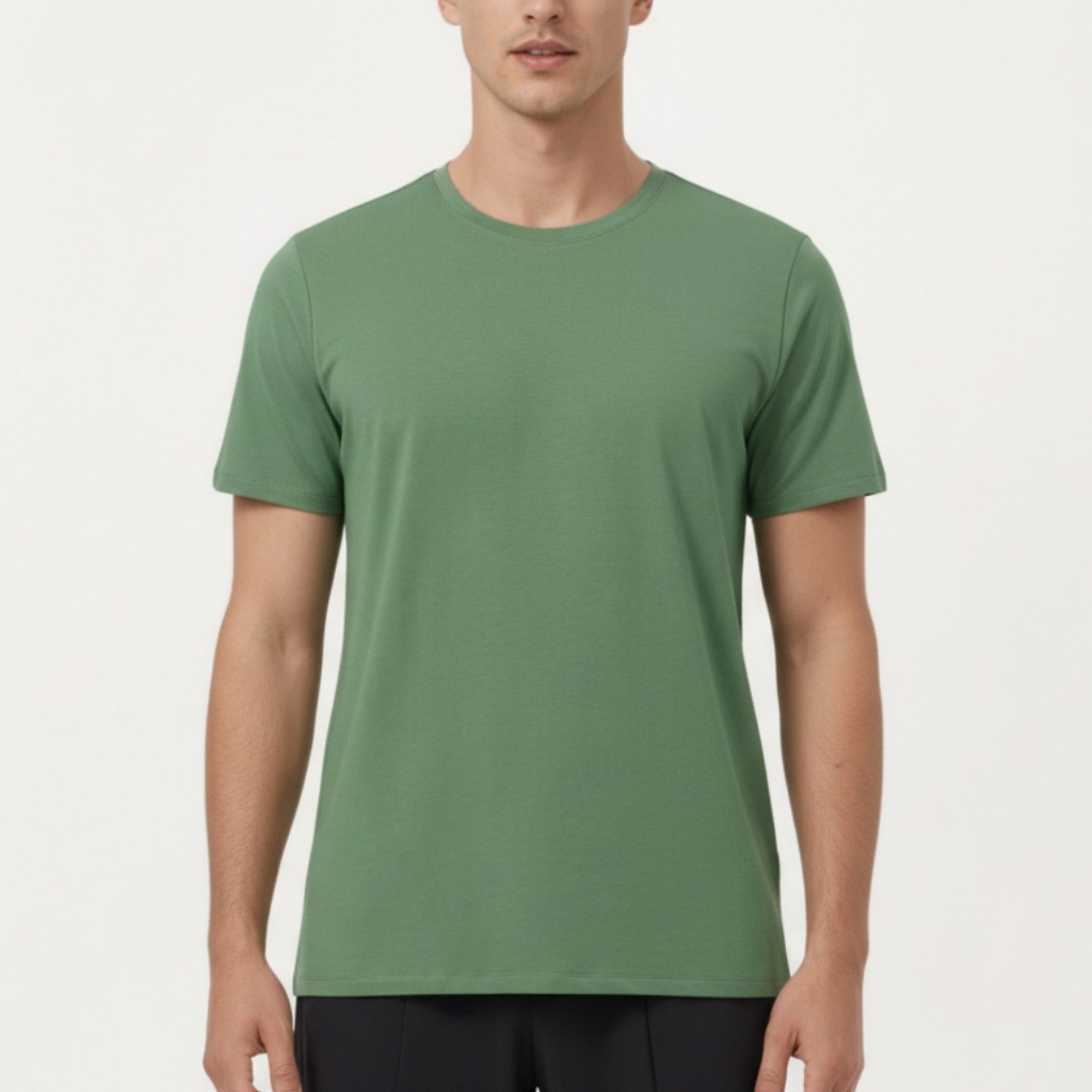 Anna-Kaci Men's Short Sleeve Performance Crewneck T-Shirt with Lightweight Stretch Fabric and Athletic Fit