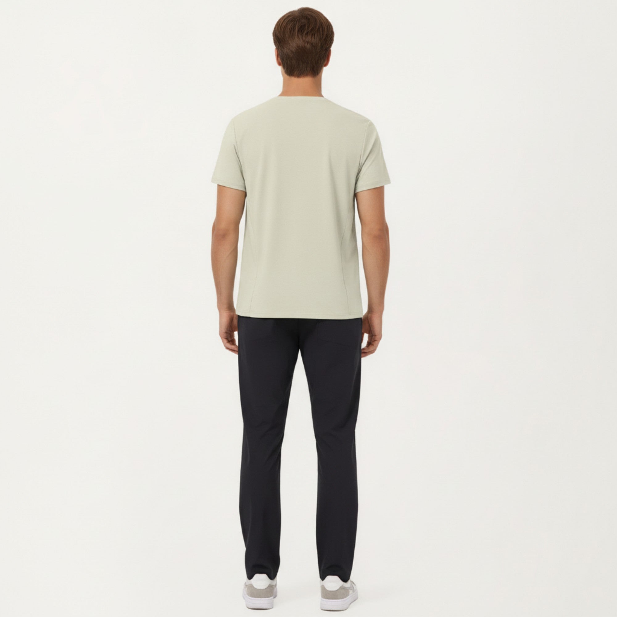 Anna-Kaci Men's Short Sleeve Performance T-Shirt with Chest Pocket and Lightweight Stretch Fabric