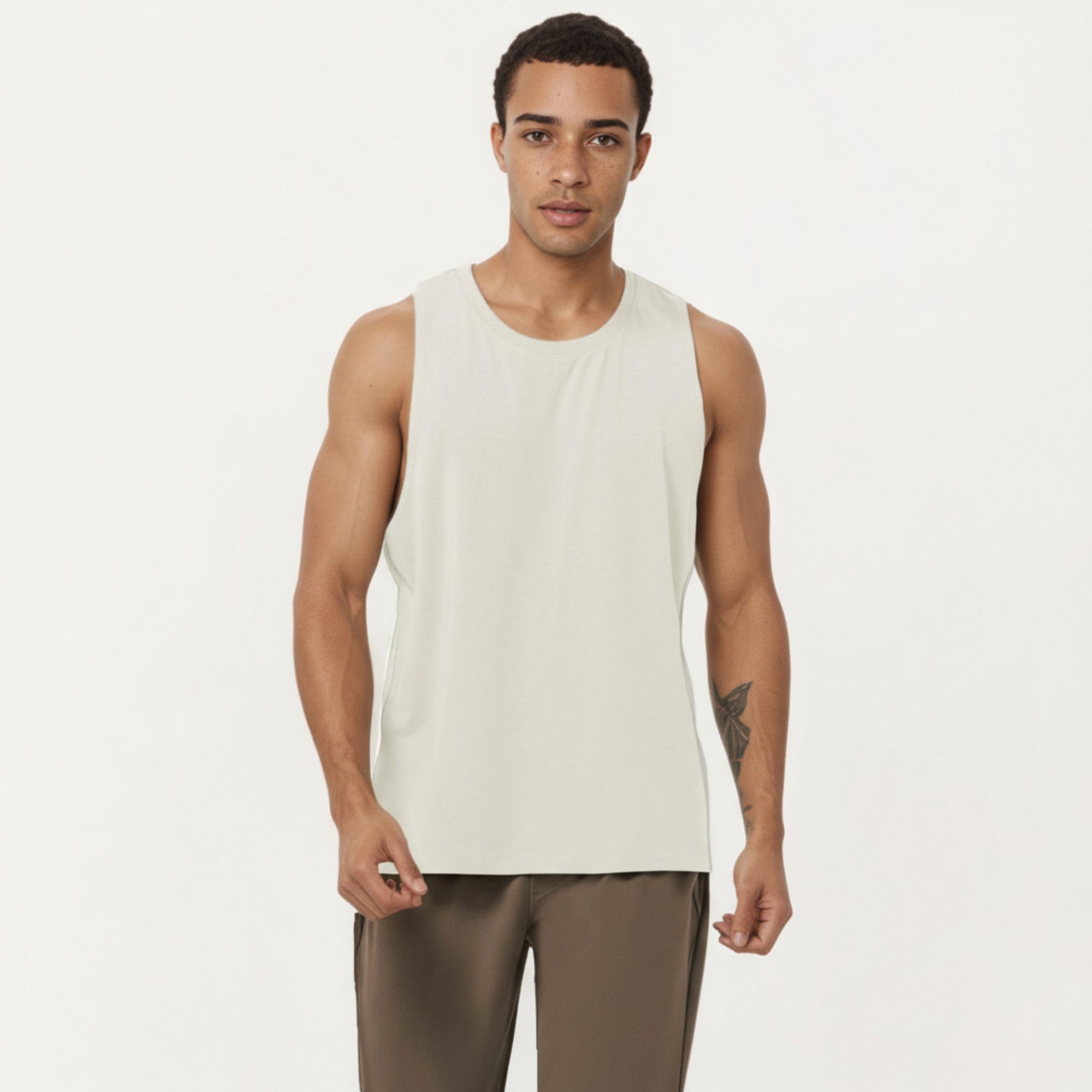 Anna-Kaci Men's Sleeveless Performance Tank Top with Lightweight Stretch and Athletic Fit