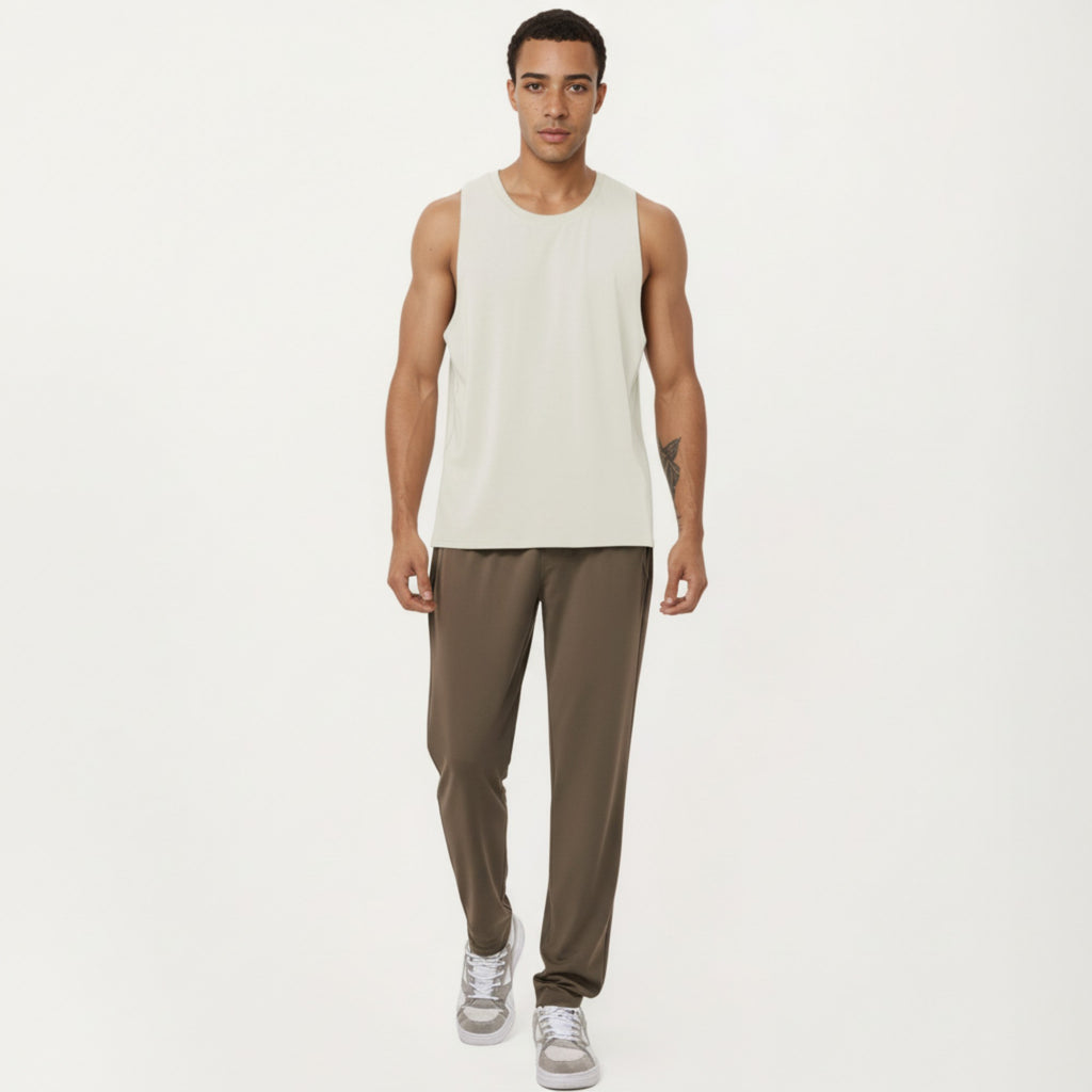 Anna-Kaci Men's Sleeveless Performance Tank Top with Lightweight Stretch and Athletic Fit