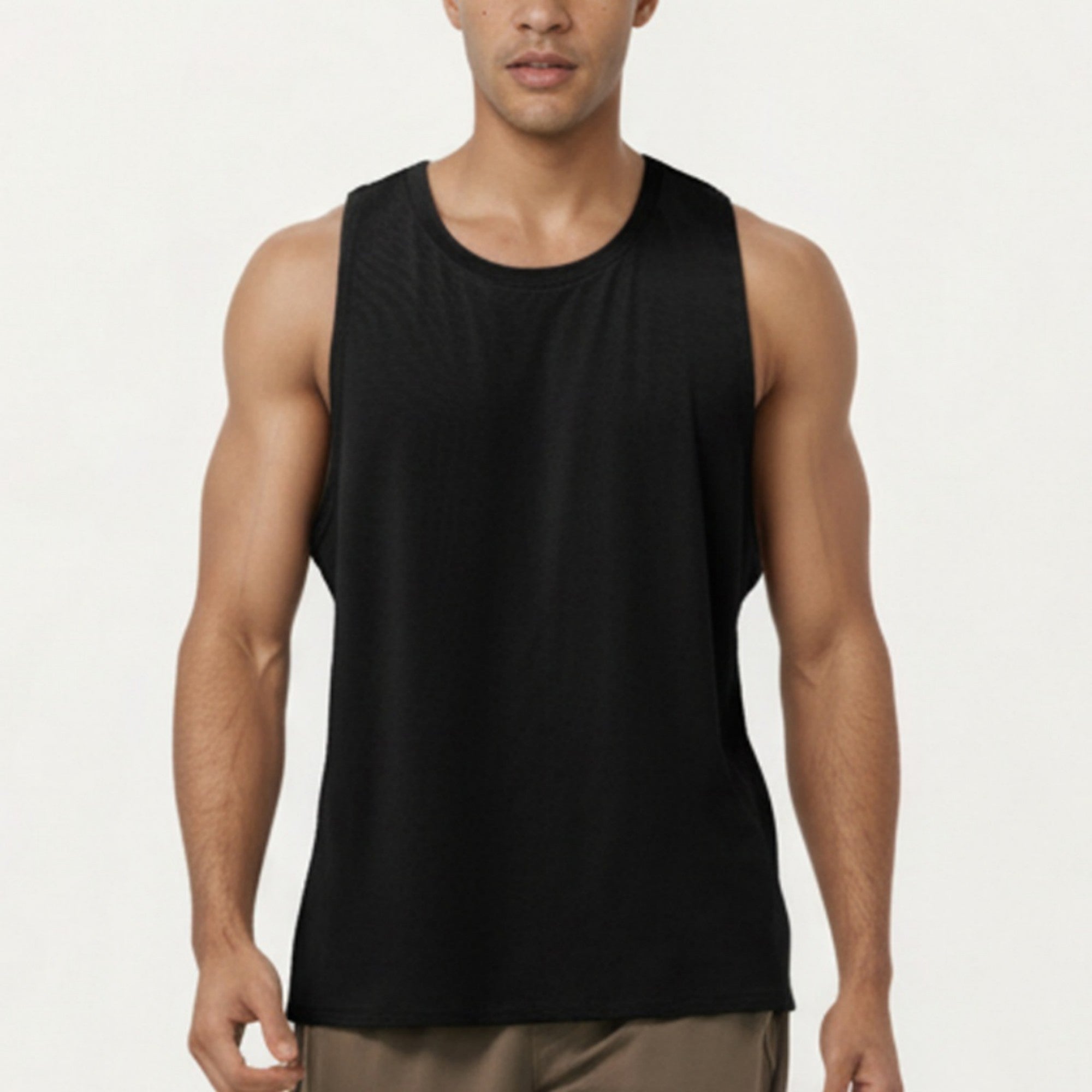 Anna-Kaci Men's Sleeveless Performance Tank Top with Lightweight Stretch and Athletic Fit