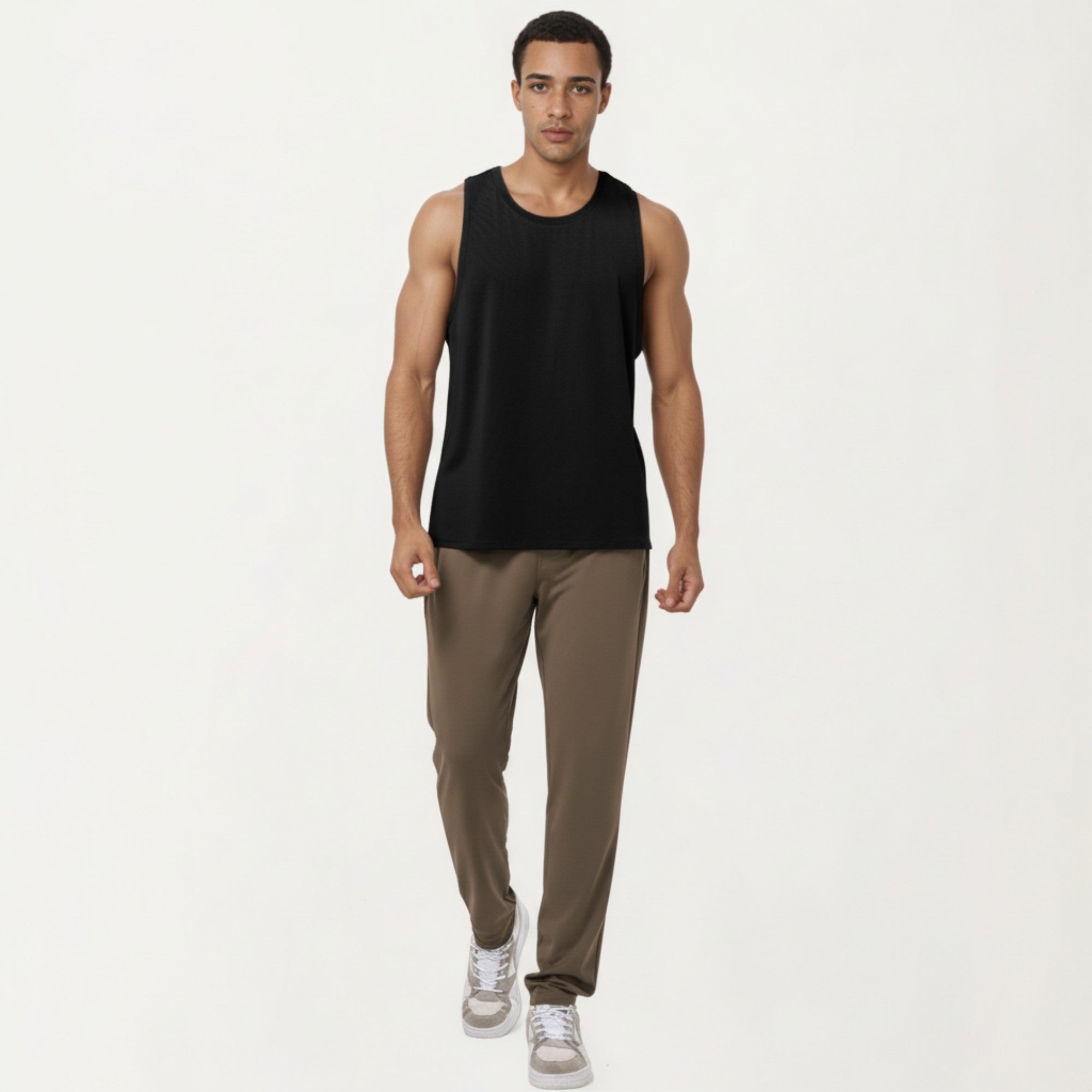 Anna-Kaci Men's Sleeveless Performance Tank Top with Lightweight Stretch and Athletic Fit