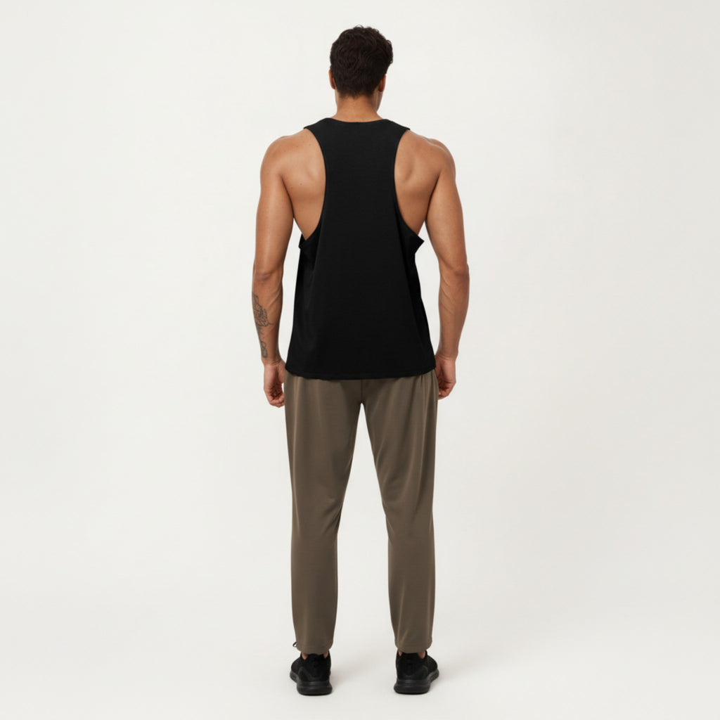 Anna-Kaci Men's Sleeveless Performance Tank Top with Lightweight Stretch and Athletic Fit