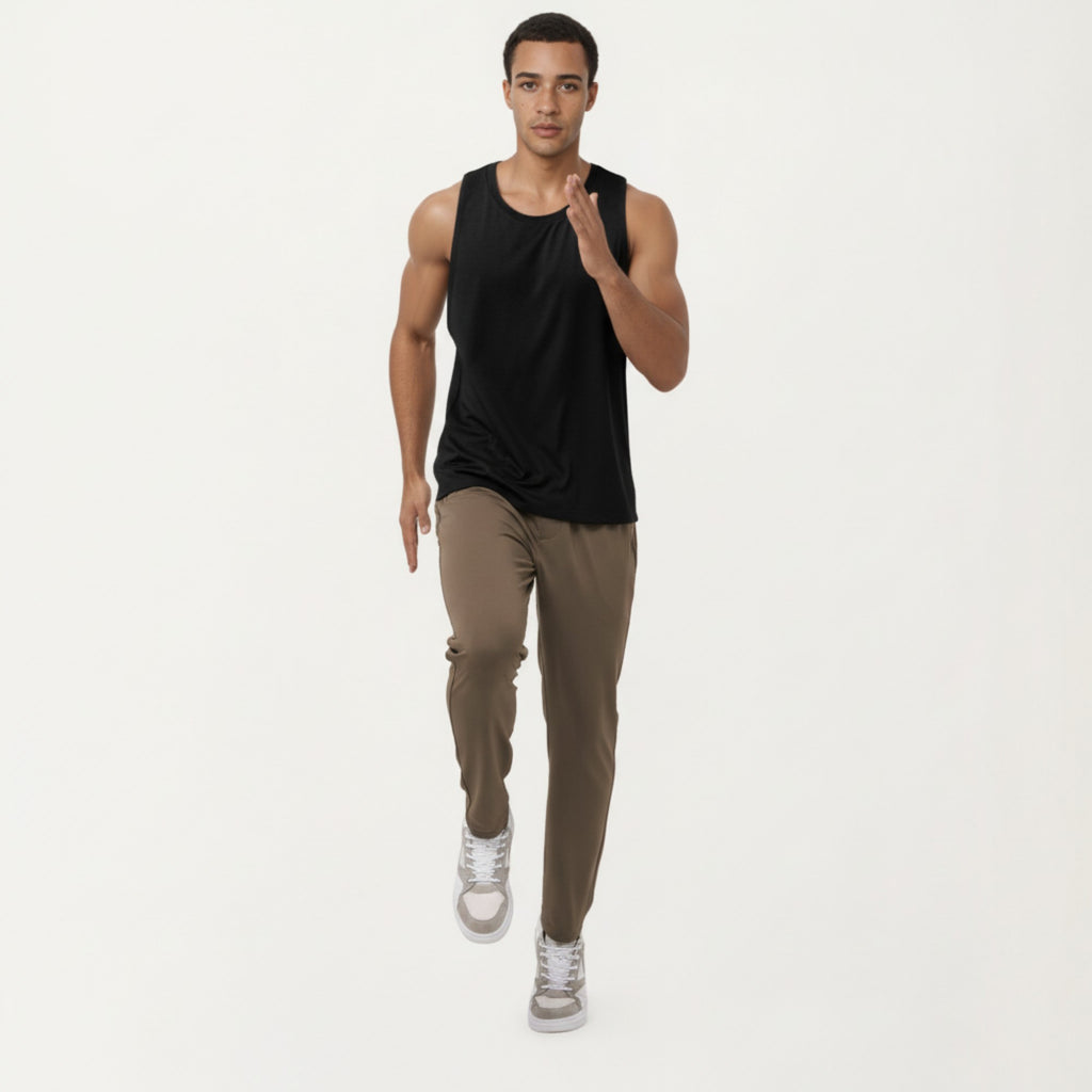 Anna-Kaci Men's Sleeveless Performance Tank Top with Lightweight Stretch and Athletic Fit
