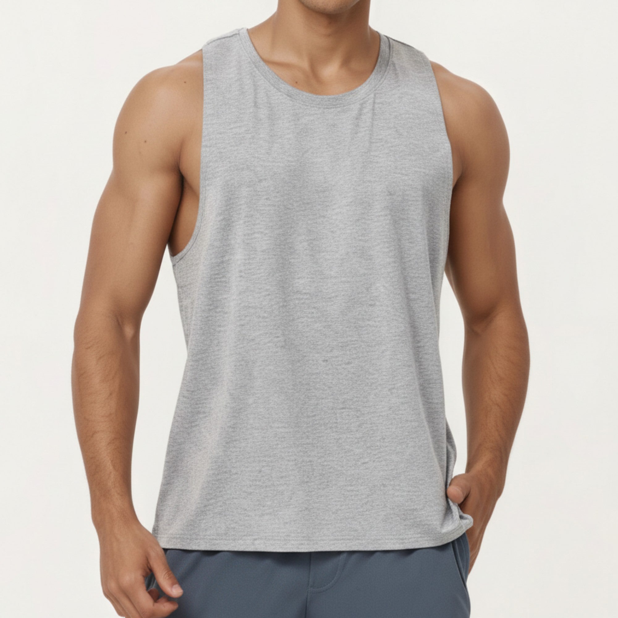 Anna-Kaci Men's Sleeveless Performance Tank Top with Lightweight Stretch and Athletic Fit
