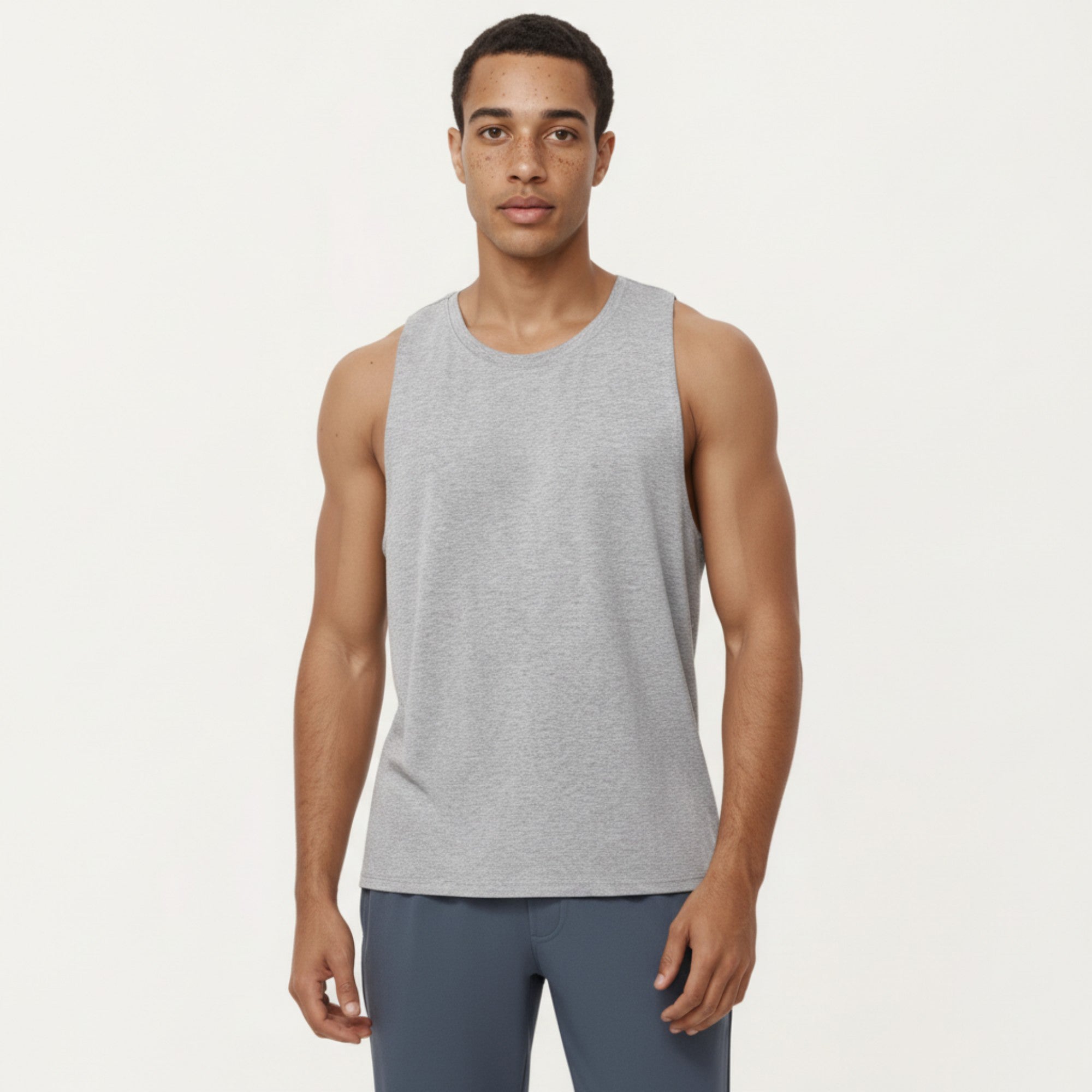 Anna-Kaci Men's Sleeveless Performance Tank Top with Lightweight Stretch and Athletic Fit