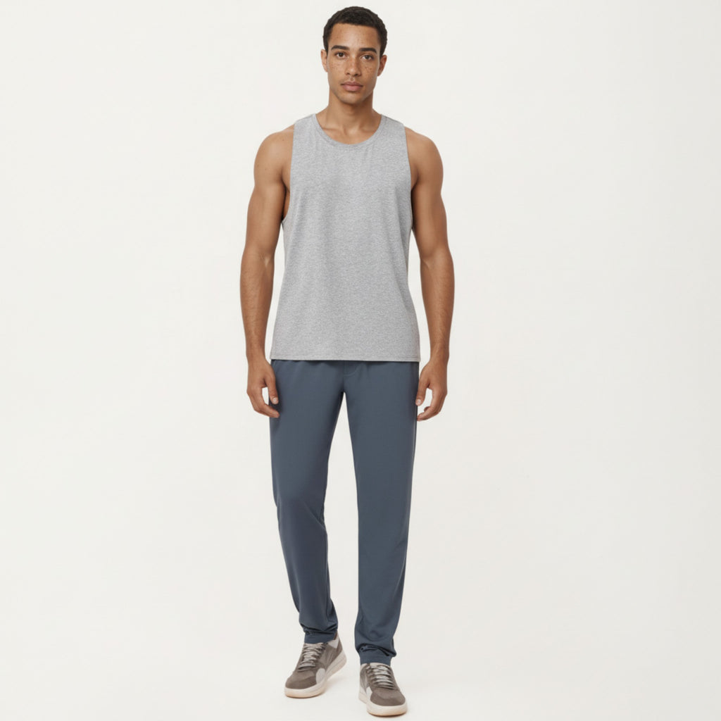 Anna-Kaci Men's Sleeveless Performance Tank Top with Lightweight Stretch and Athletic Fit