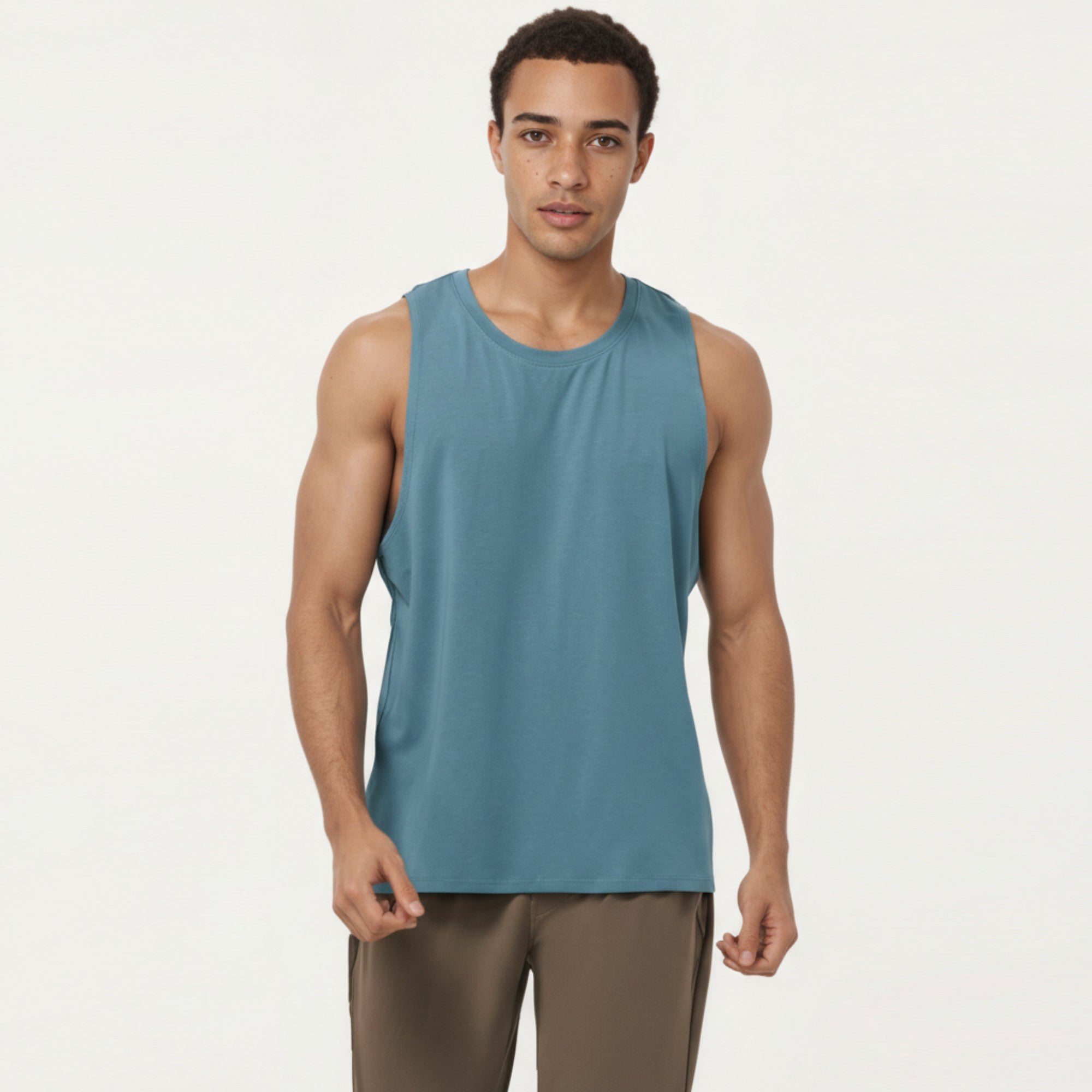 Anna-Kaci Men's Sleeveless Performance Tank Top with Lightweight Stretch and Athletic Fit