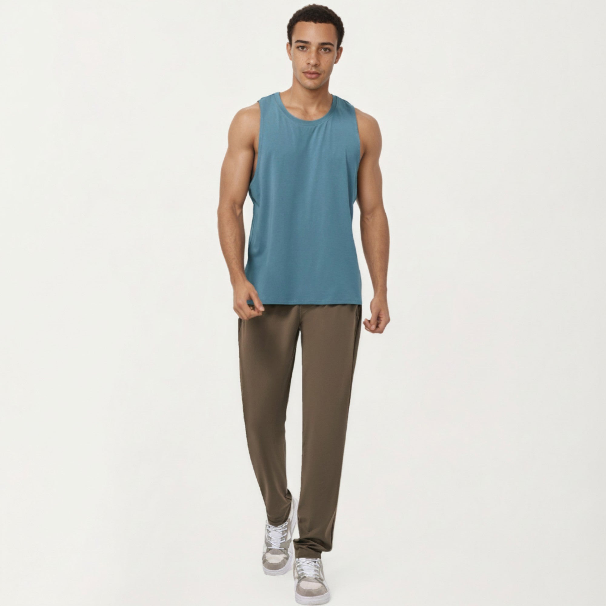 Anna-Kaci Men's Sleeveless Performance Tank Top with Lightweight Stretch and Athletic Fit