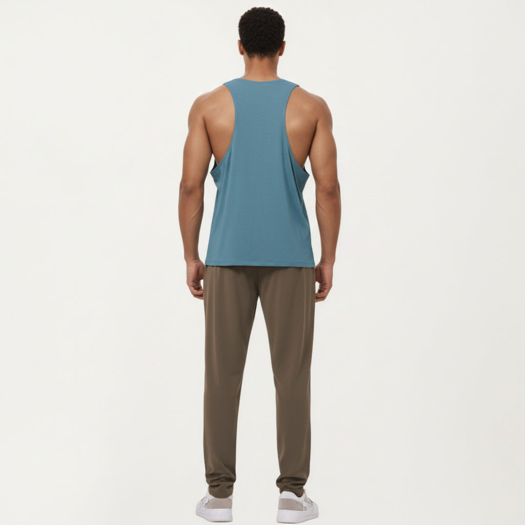 Anna-Kaci Men's Sleeveless Performance Tank Top with Lightweight Stretch and Athletic Fit