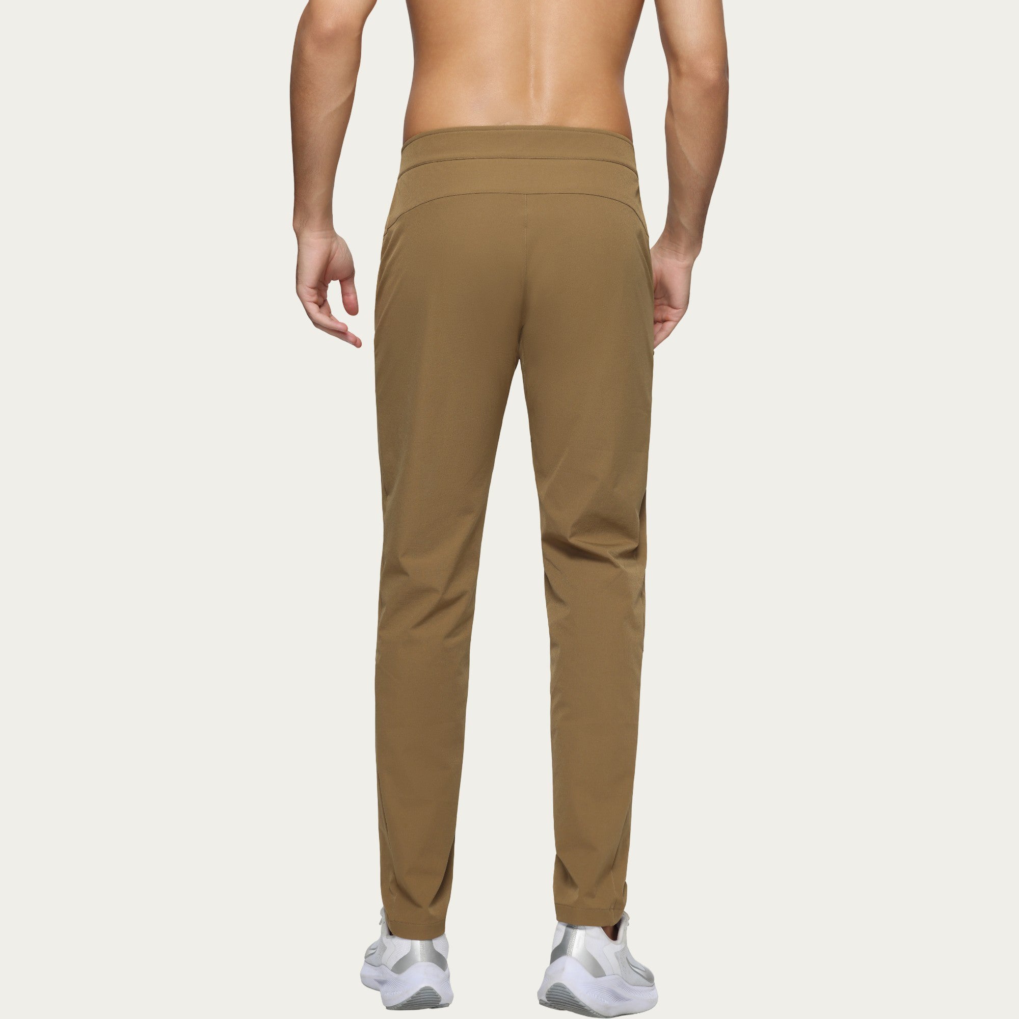 Anna-Kaci Men's Performance Utility Pants with Built-In Belt and Tapered Athletic Fit