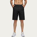Anna-Kaci Men's Performance Stretch Shorts with Button Waist Closure and Tailored Athletic Fit