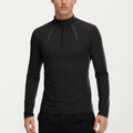 Anna-Kaci Active Men's Long Sleeve Half Zip Performance Top with Lightweight Stretch Knit Fabric