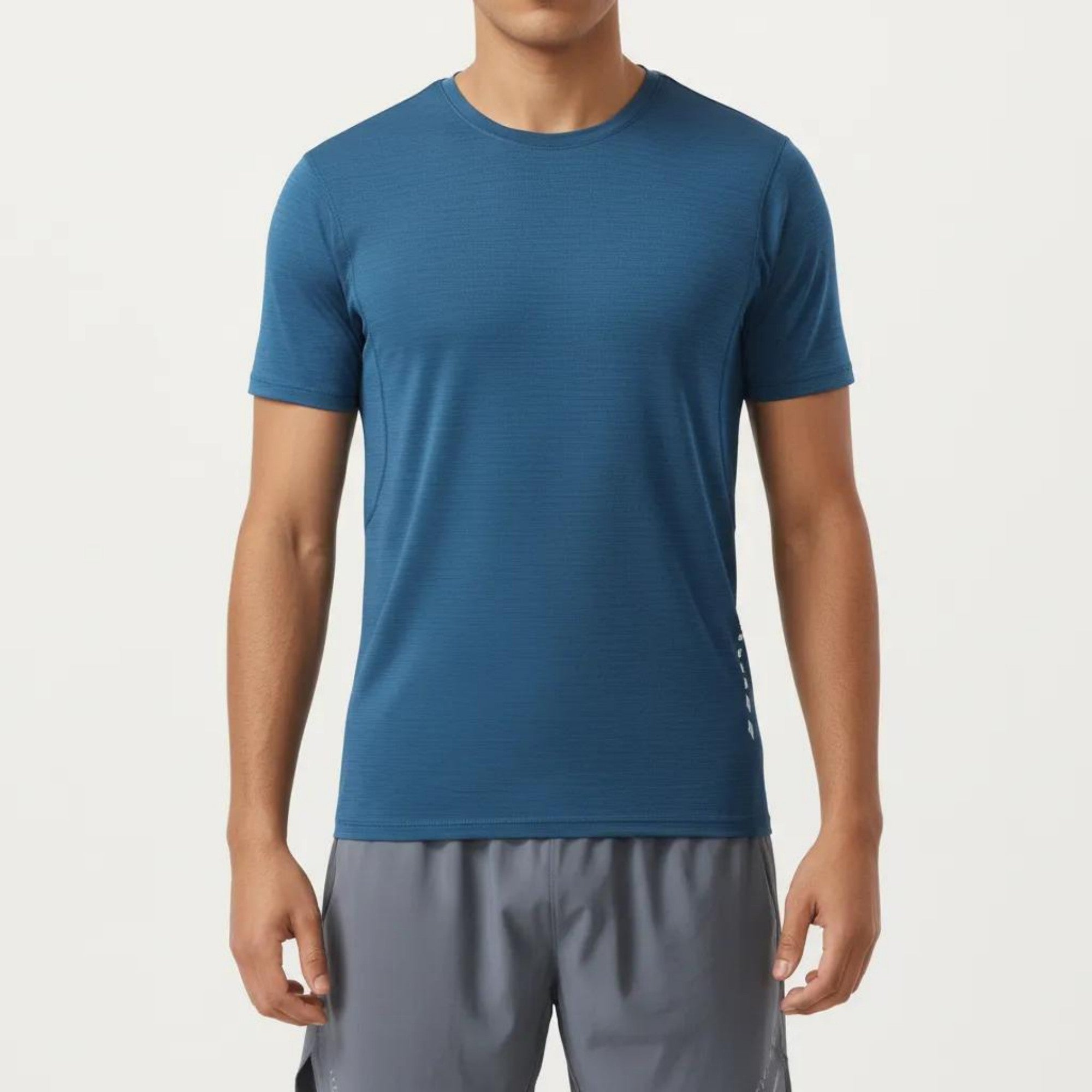 Anna-Kaci Active Men's Short Sleeve Crew Neck Performance Tee with Lightweight Stretch Knit Fabric