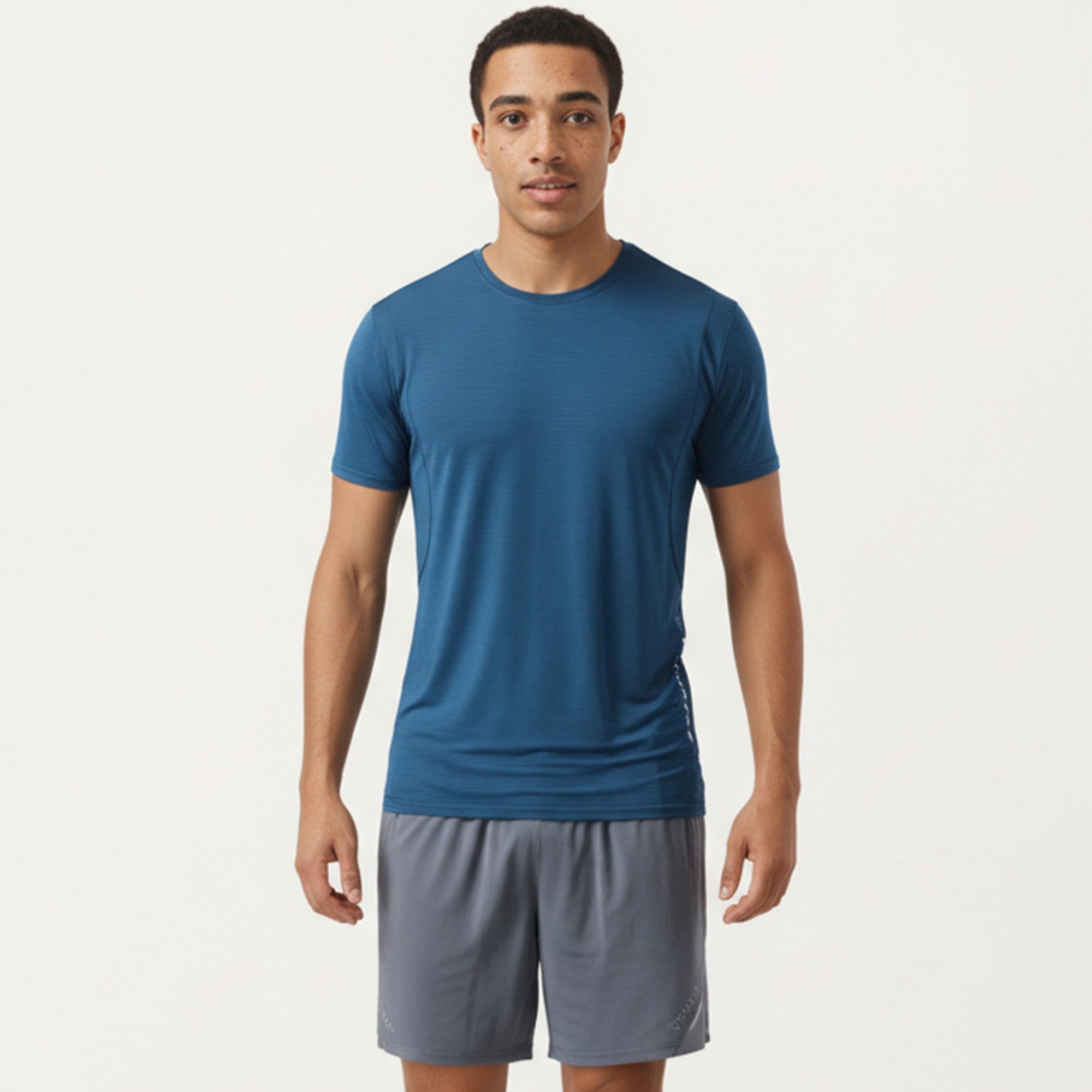 Anna-Kaci Active Men's Short Sleeve Crew Neck Performance Tee with Lightweight Stretch Knit Fabric