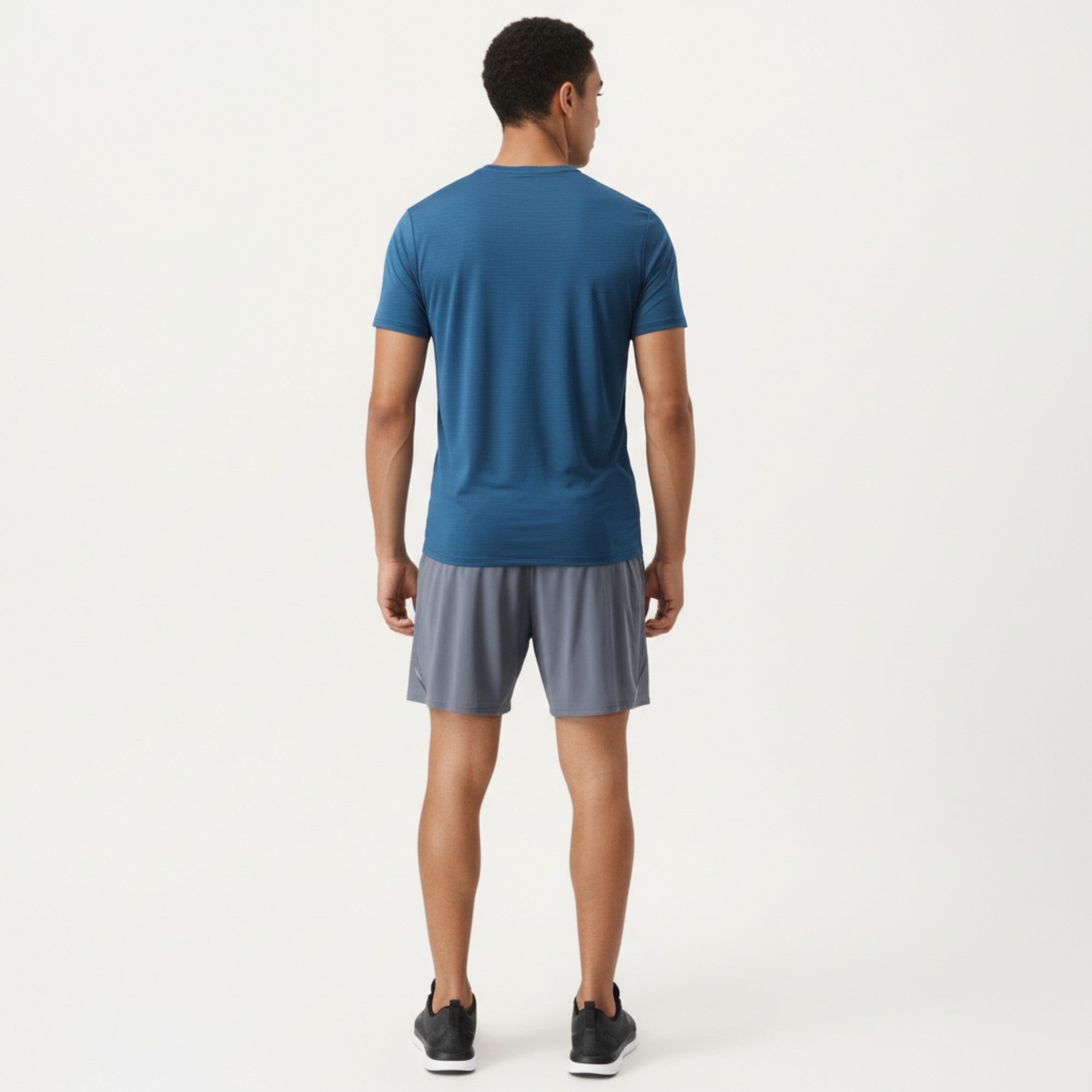 Anna-Kaci Active Men's Short Sleeve Crew Neck Performance Tee with Lightweight Stretch Knit Fabric