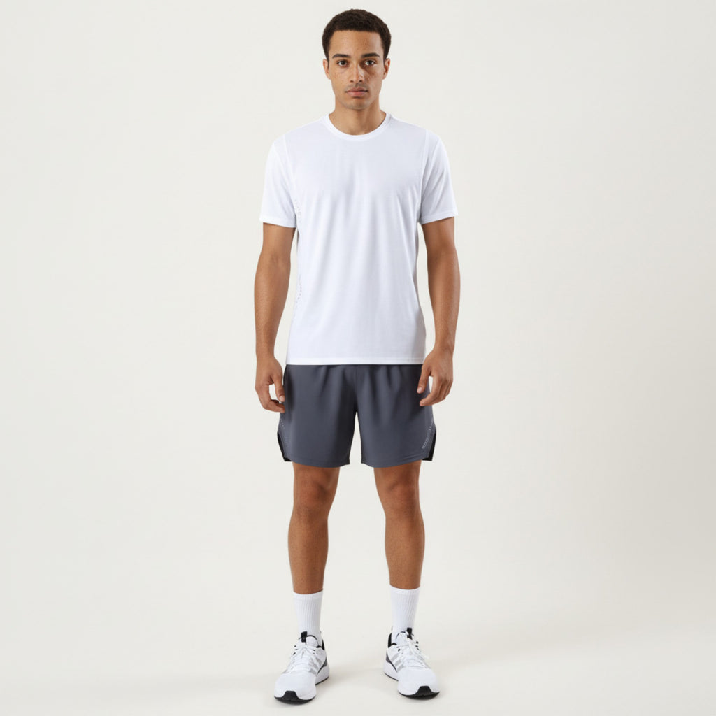 Anna-Kaci Active Men's Short Sleeve Crew Neck Performance Tee with Lightweight Stretch Knit Fabric