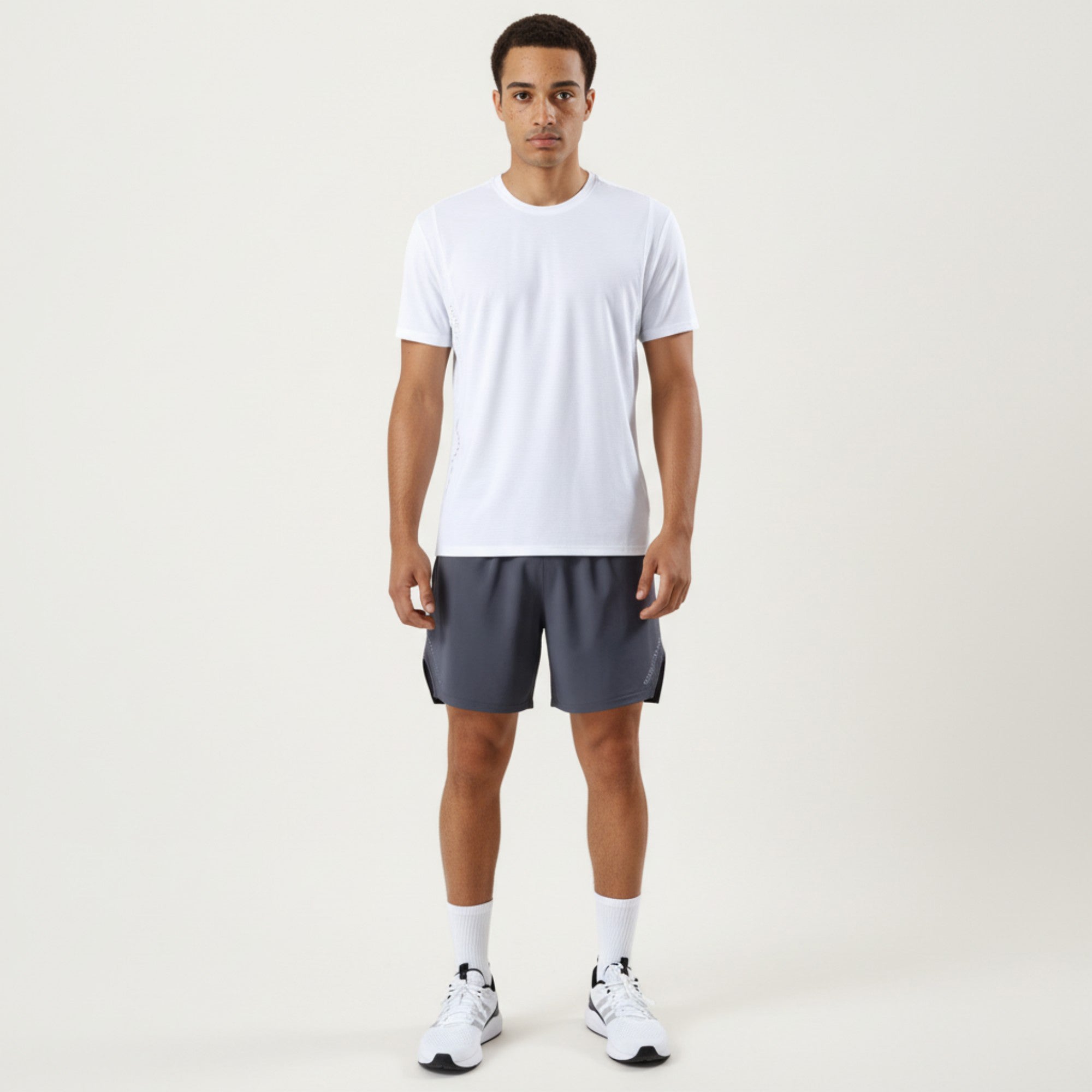 Anna-Kaci Active Men's Short Sleeve Crew Neck Performance Tee with Lightweight Stretch Knit Fabric
