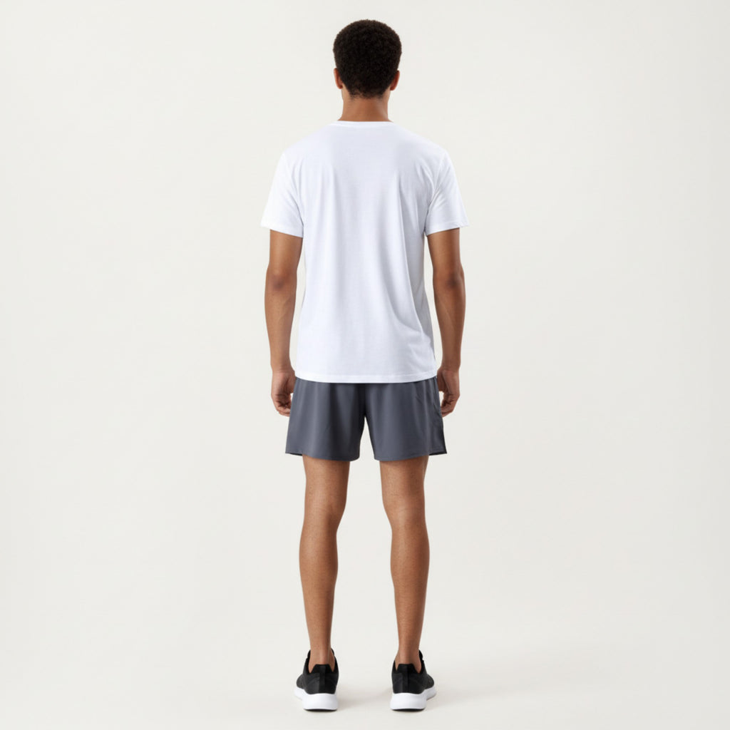 Anna-Kaci Active Men's Short Sleeve Crew Neck Performance Tee with Lightweight Stretch Knit Fabric