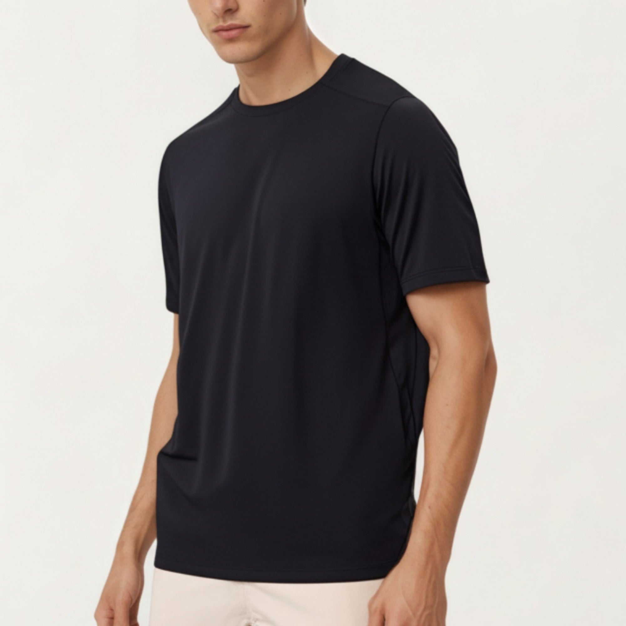 Anna-Kaci Active Men's Short Sleeve Crew Neck Performance T Shirt with Lightweight Stretch Fabric