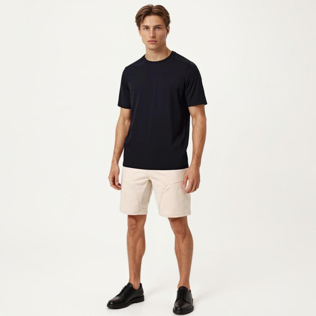 Anna-Kaci Active Men's Short Sleeve Crew Neck Performance T Shirt with Lightweight Stretch Fabric