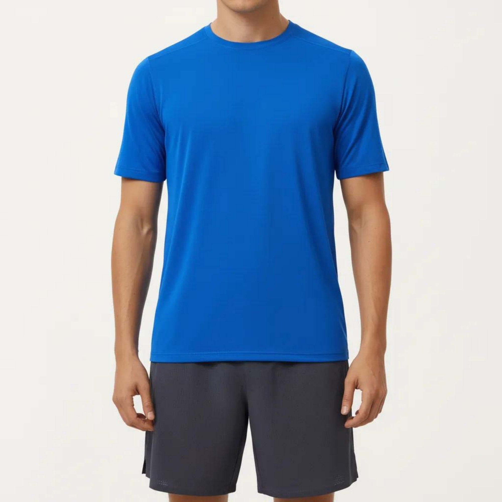 Anna-Kaci Active Men's Short Sleeve Crew Neck Performance T Shirt with Lightweight Stretch Fabric