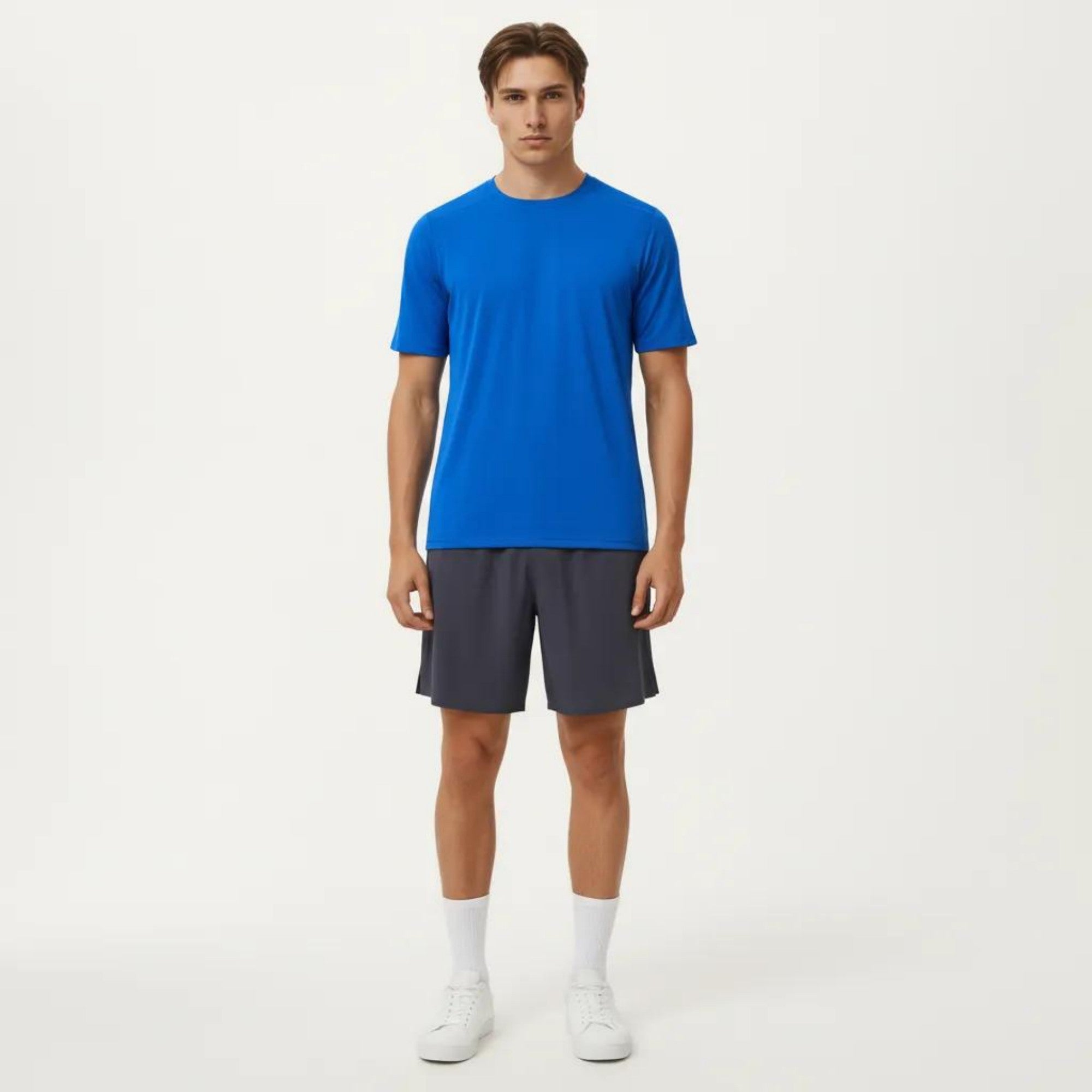 Anna-Kaci Active Men's Short Sleeve Crew Neck Performance T Shirt with Lightweight Stretch Fabric
