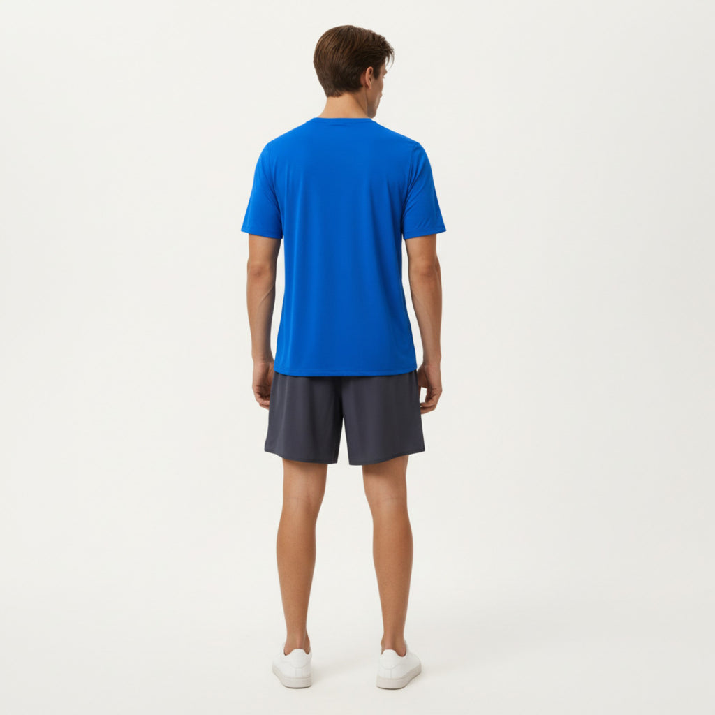 Anna-Kaci Active Men's Short Sleeve Crew Neck Performance T Shirt with Lightweight Stretch Fabric