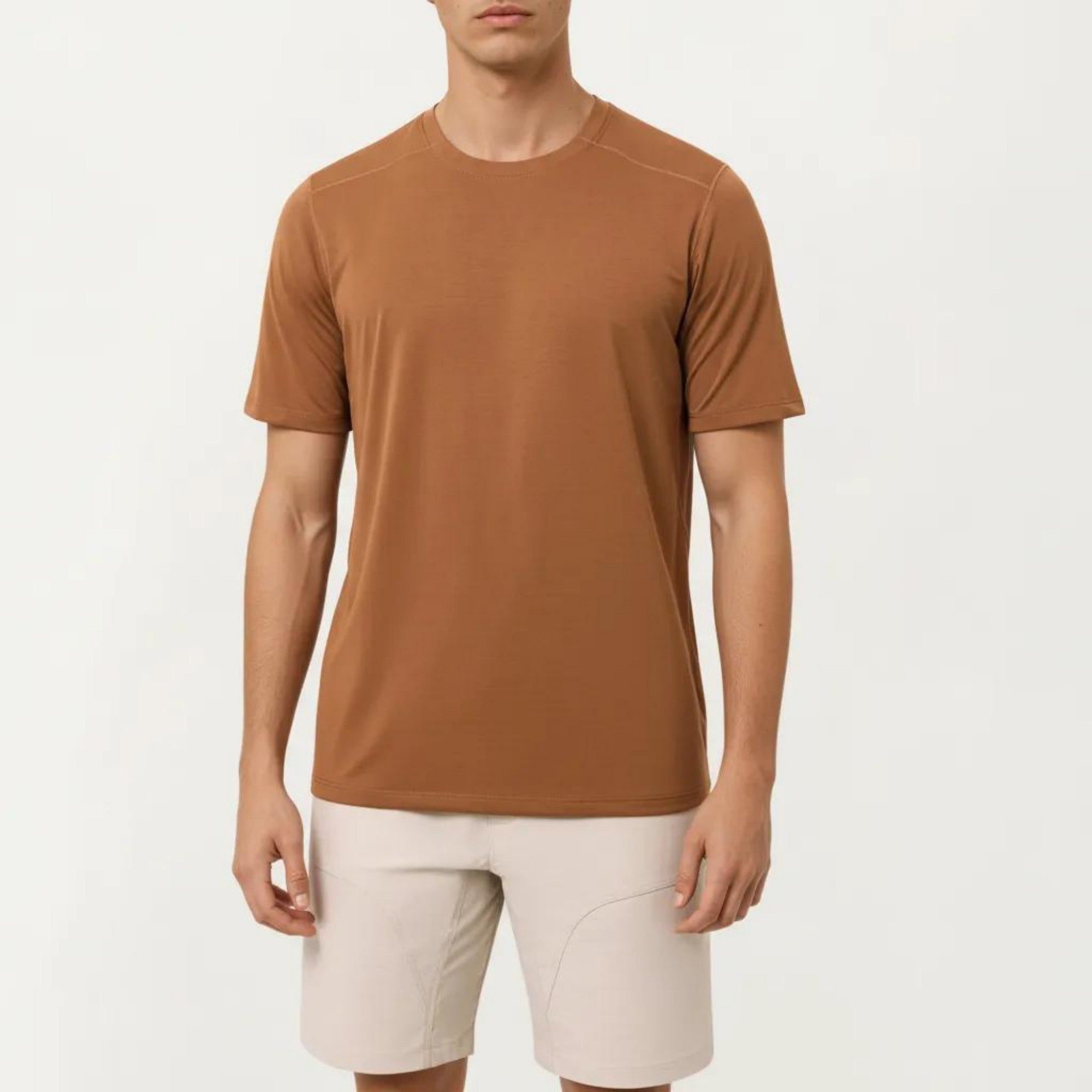 Anna-Kaci Active Men's Short Sleeve Crew Neck Performance T Shirt with Lightweight Stretch Fabric
