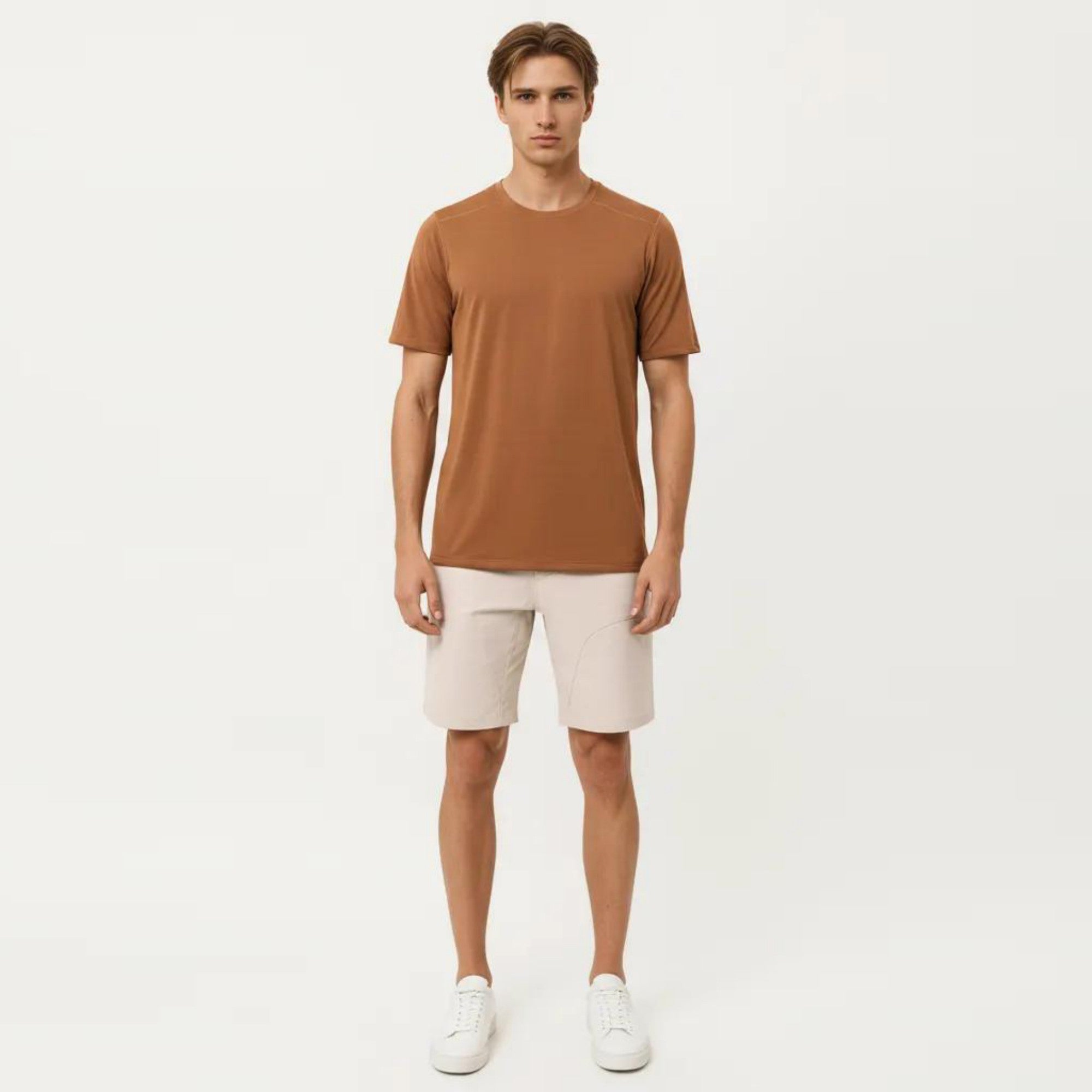 Anna-Kaci Active Men's Short Sleeve Crew Neck Performance T Shirt with Lightweight Stretch Fabric