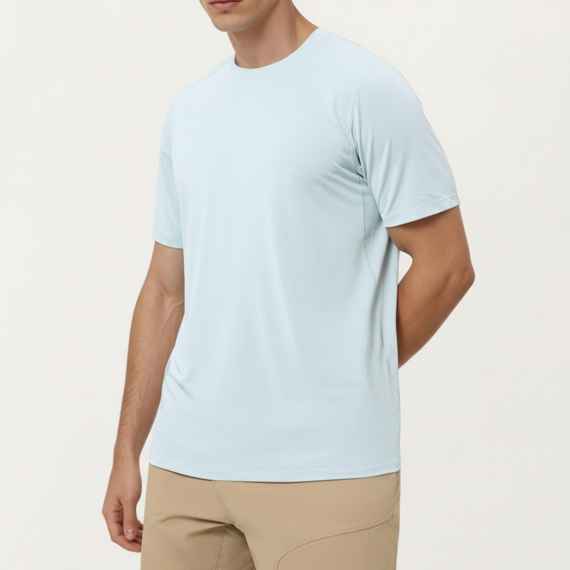 Anna-Kaci Active Men's Short Sleeve Crew Neck Performance T Shirt with Lightweight Stretch Fabric