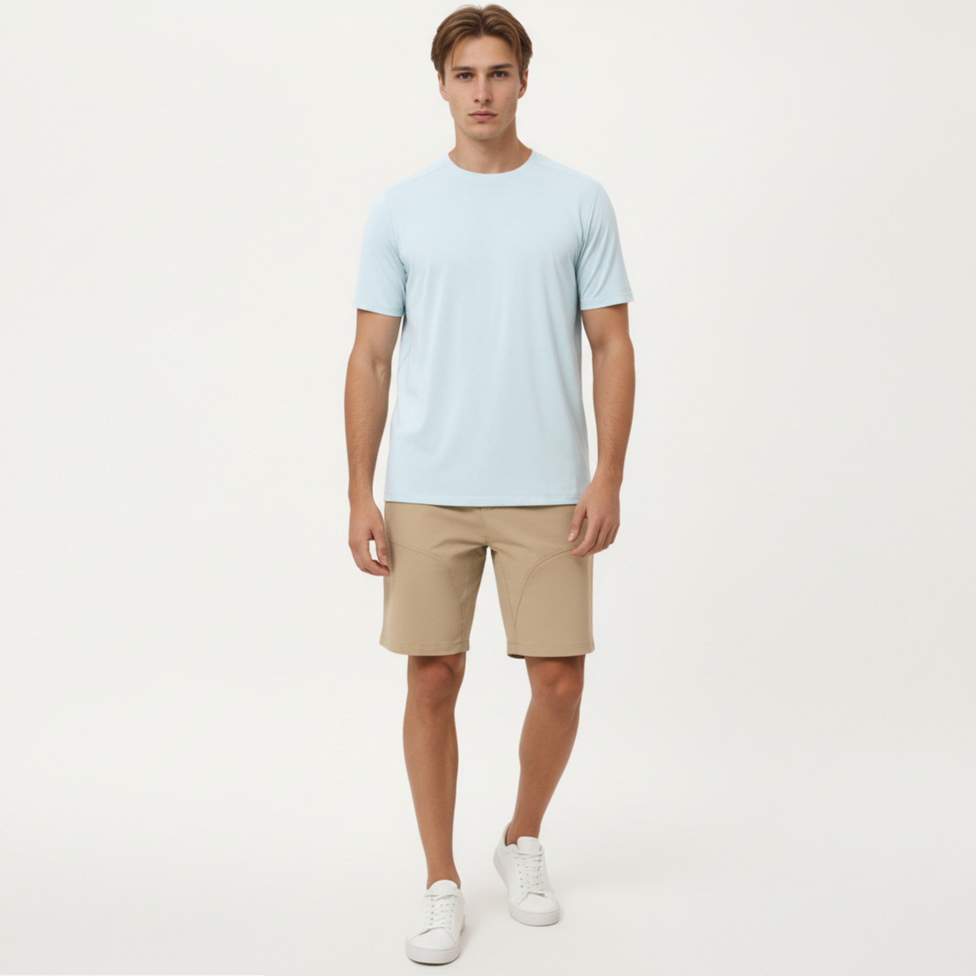 Anna-Kaci Active Men's Short Sleeve Crew Neck Performance T Shirt with Lightweight Stretch Fabric