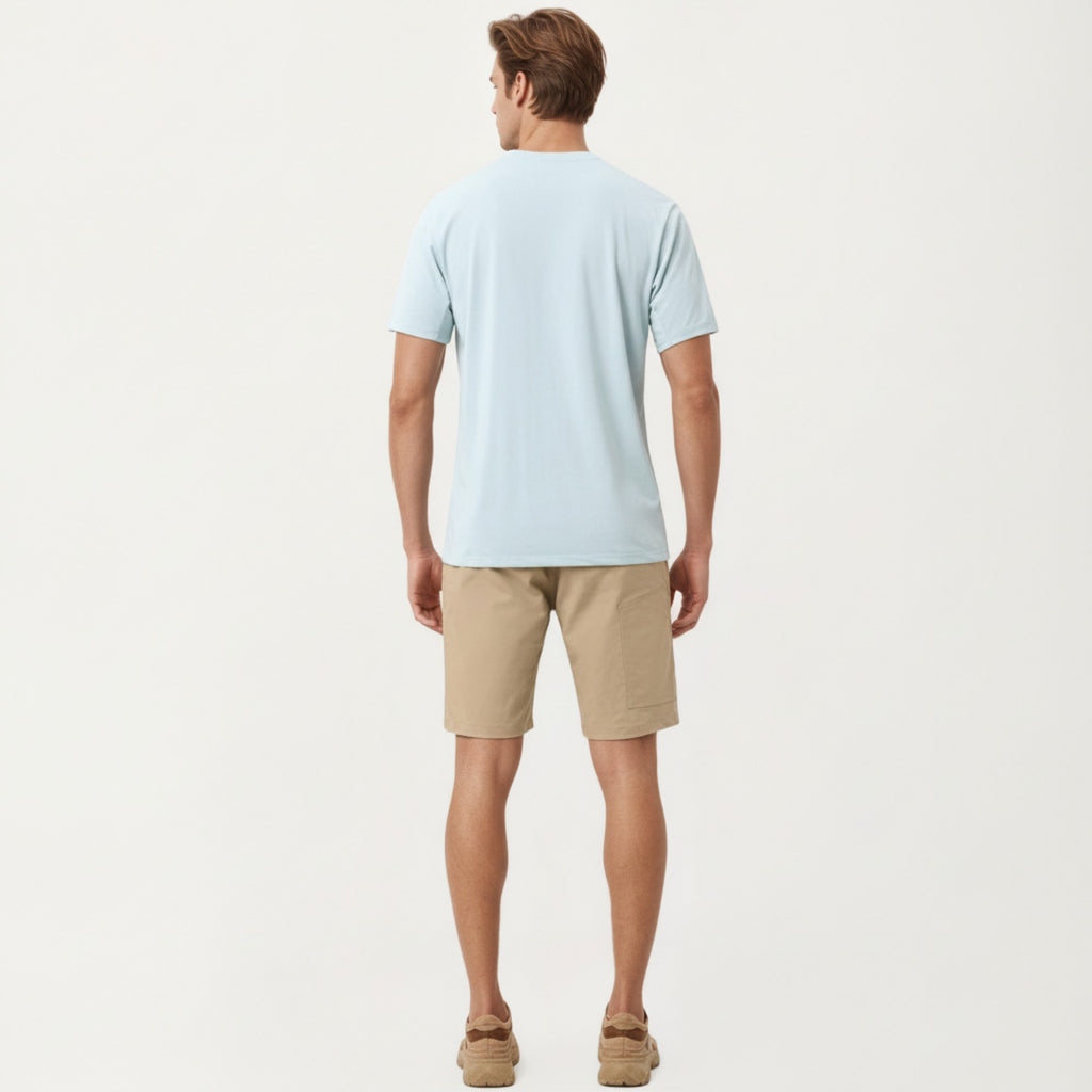 Anna-Kaci Active Men's Short Sleeve Crew Neck Performance T Shirt with Lightweight Stretch Fabric