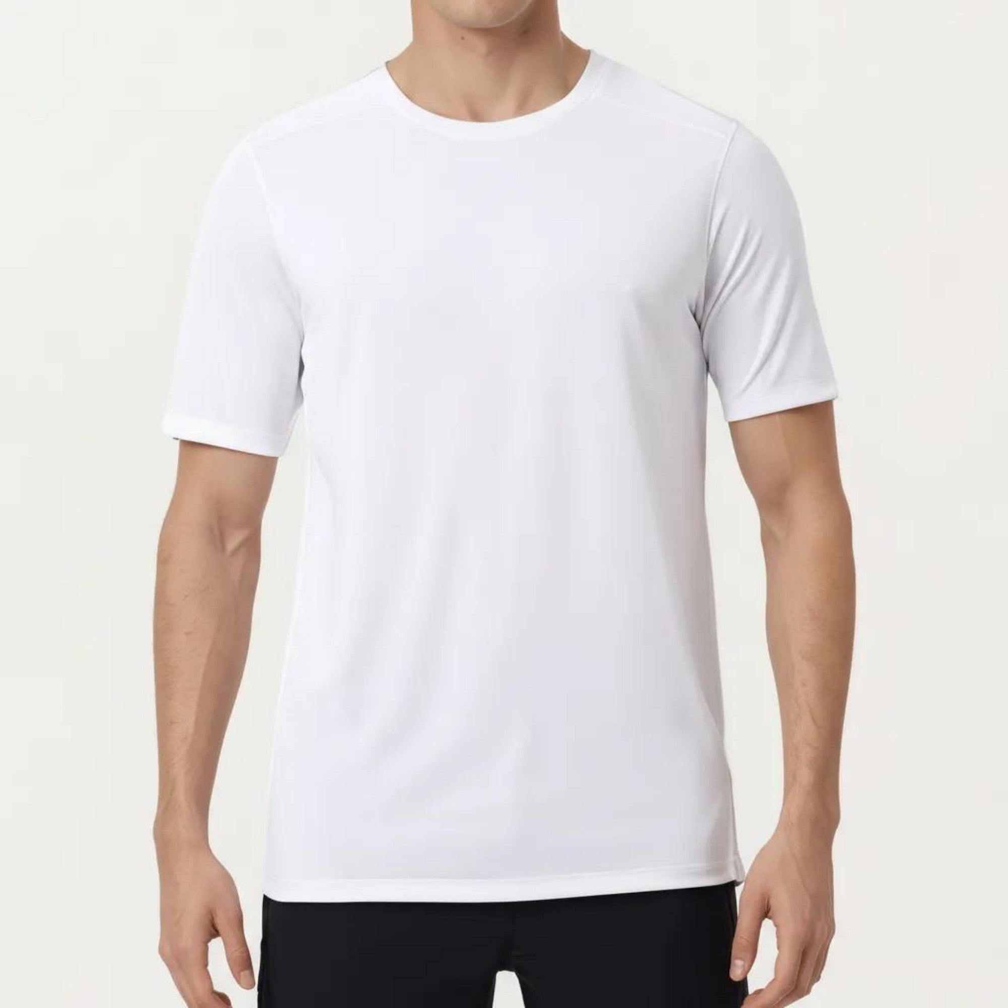 Anna-Kaci Active Men's Short Sleeve Crew Neck Performance T Shirt with Lightweight Stretch Fabric