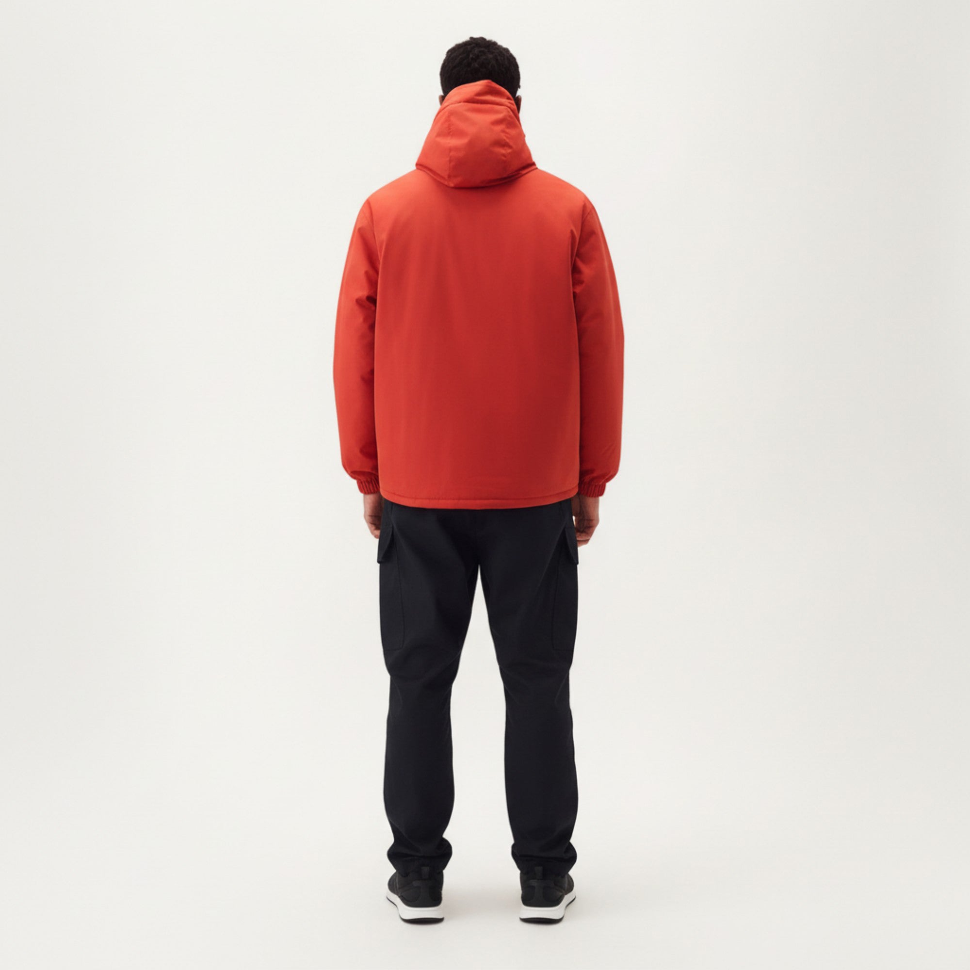 Anna-Kaci Men's Hooded Zip Front Jacket with Long Sleeves and Clean Panel Construction
