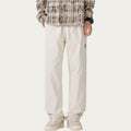 Anna-Kaci Men's Relaxed Fit Drawstring Pants with Elastic Waist and Straight Leg Silhouette