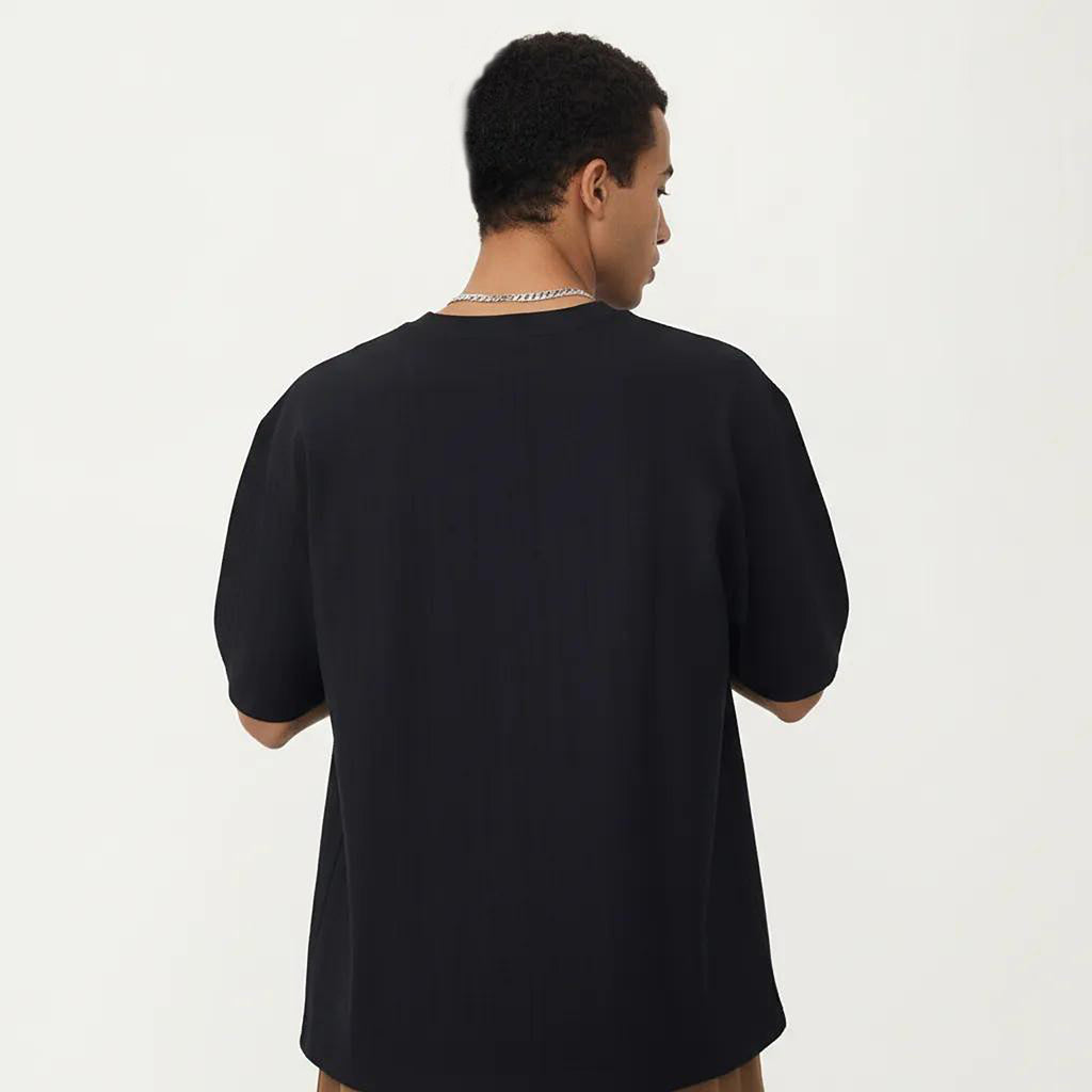 Anna-Kaci Men's Short Sleeve Crew Neck T Shirt with Relaxed Fit and Clean Minimal Silhouette