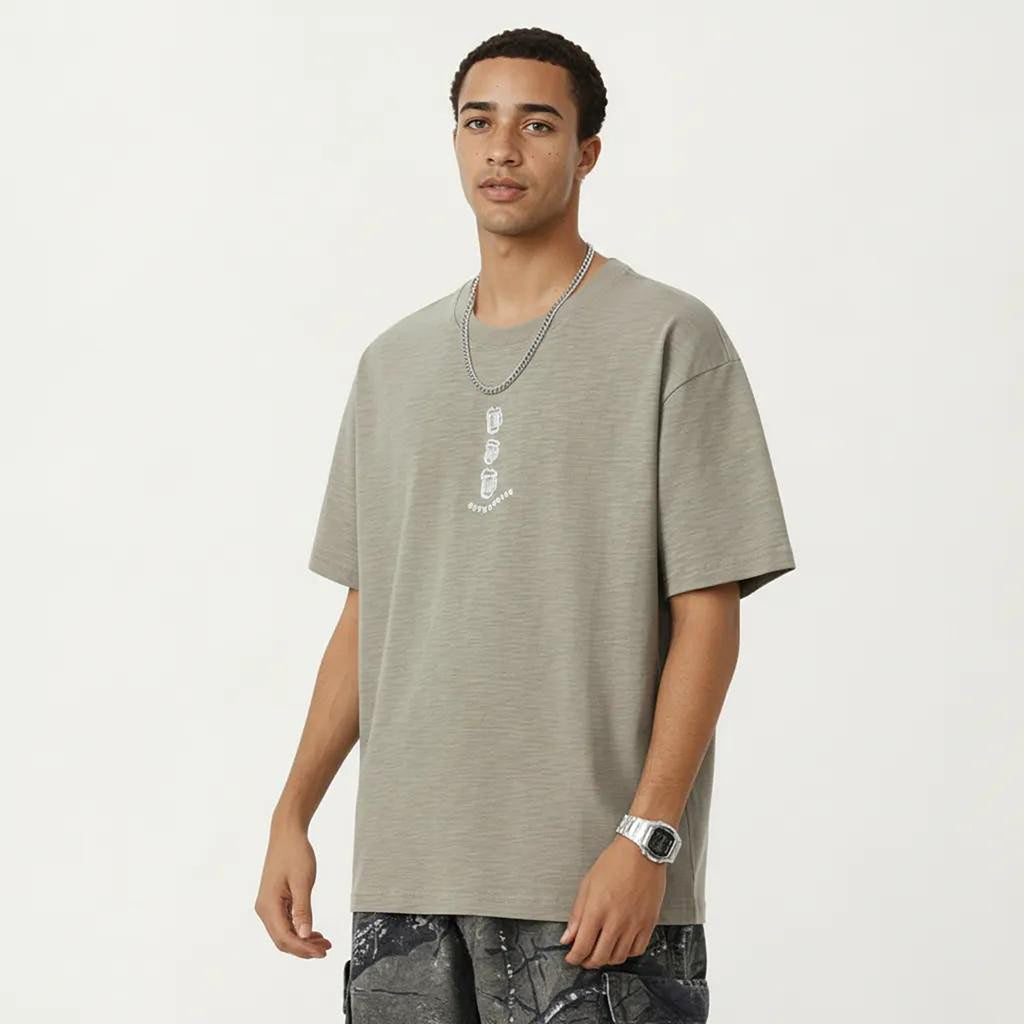 Anna-Kaci Men's Short Sleeve Graphic T-Shirt with Relaxed Fit